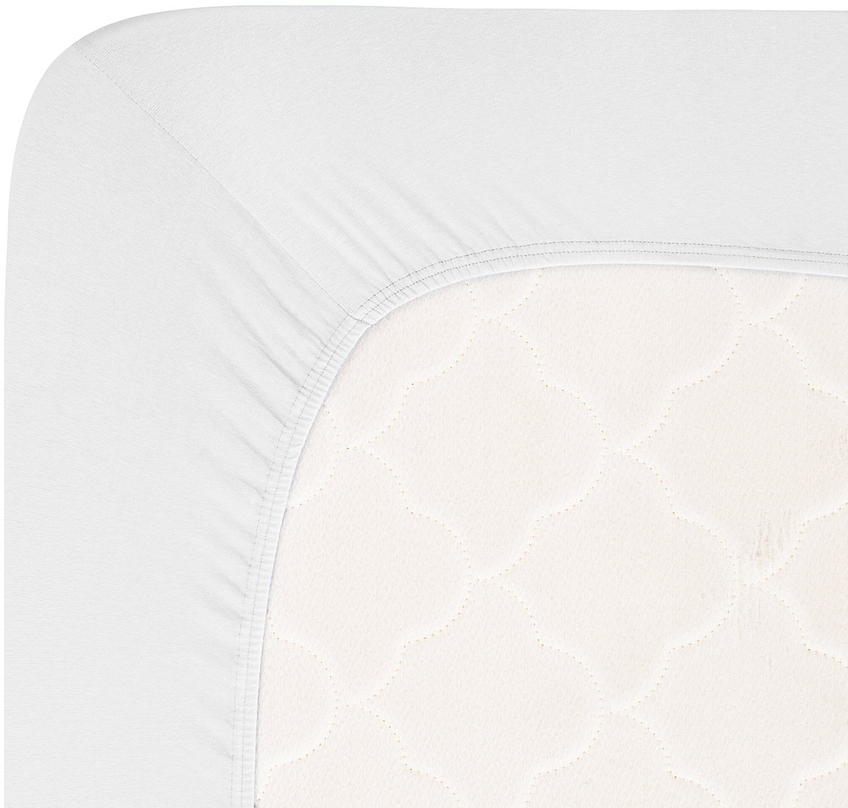 Andrea Simone Plachta Jersey Lycra boxspring 90 × 200 cm, bright white