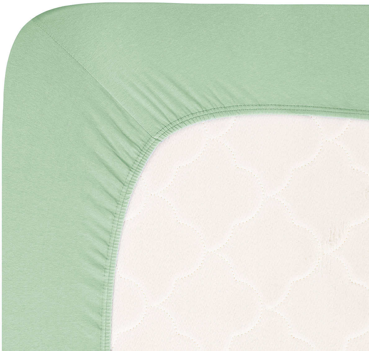 Andrea Simone Plachta Jersey Lycra boxspring 200 × 200 cm, granite green