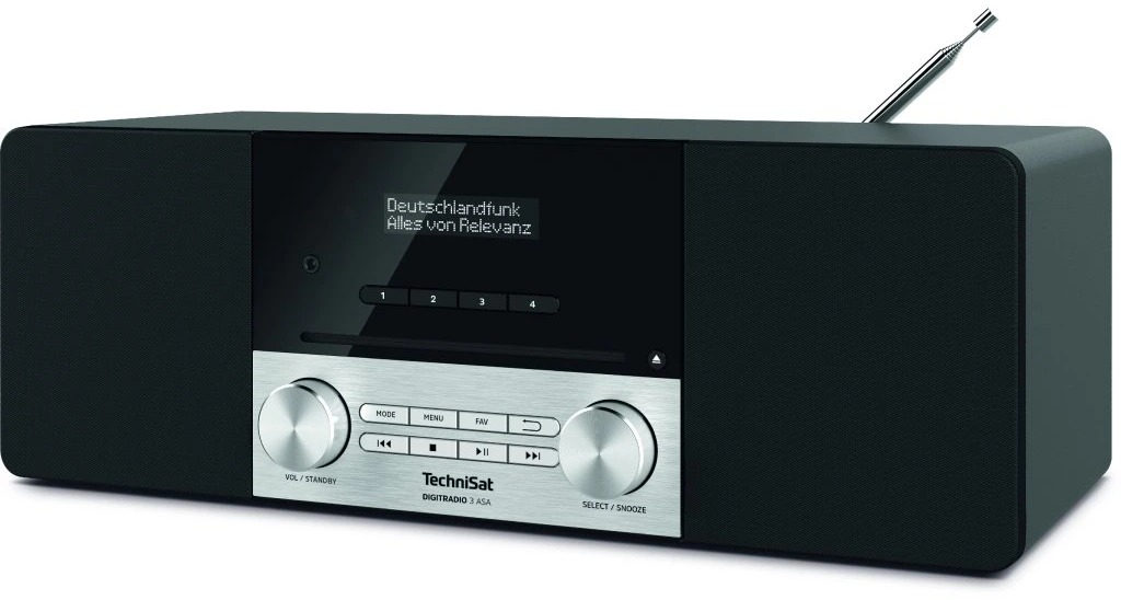 TechniSat Rádioprijímač DAB+/FM/BT s CD Digitradio 3 ASA, black/silver