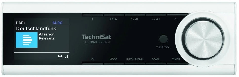 TechniSat Kuchynské rádio FM/DAB/BT Digitradio 23 ASA, white
