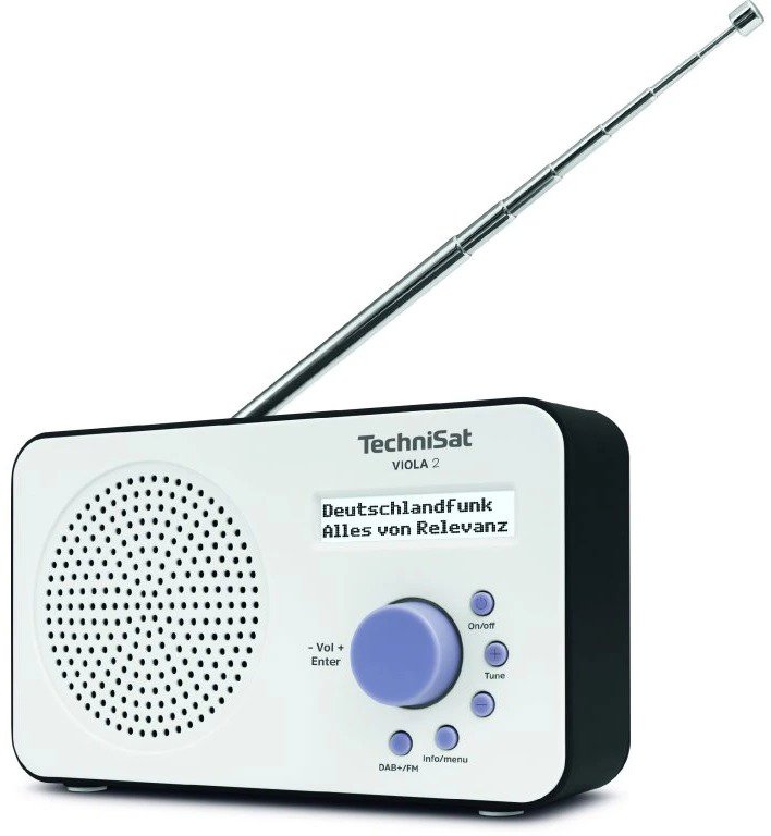 TechniSat Rádioprijímač DAB+/FM Viola 2, white/black