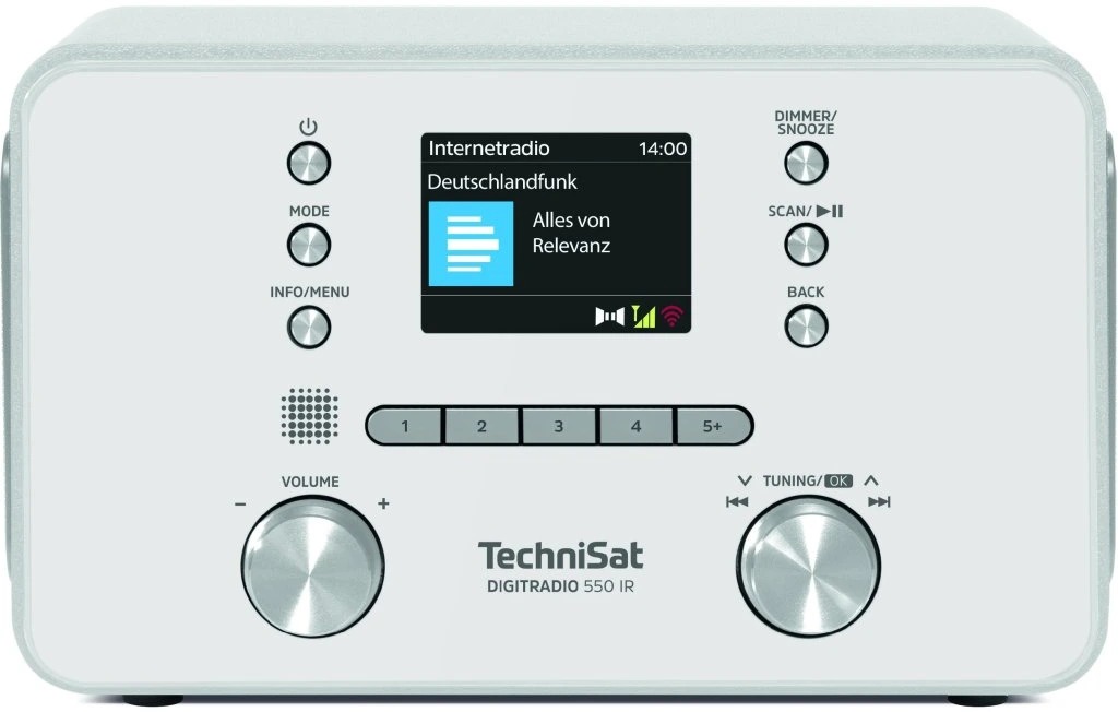 TechniSat Internetové rádio s DAB+/FM Digitradio 550 IR, white