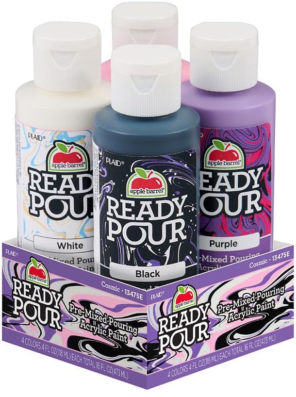 Apple Barrel Ready Pour sada Cosmic na pouring, 4× 118 ml