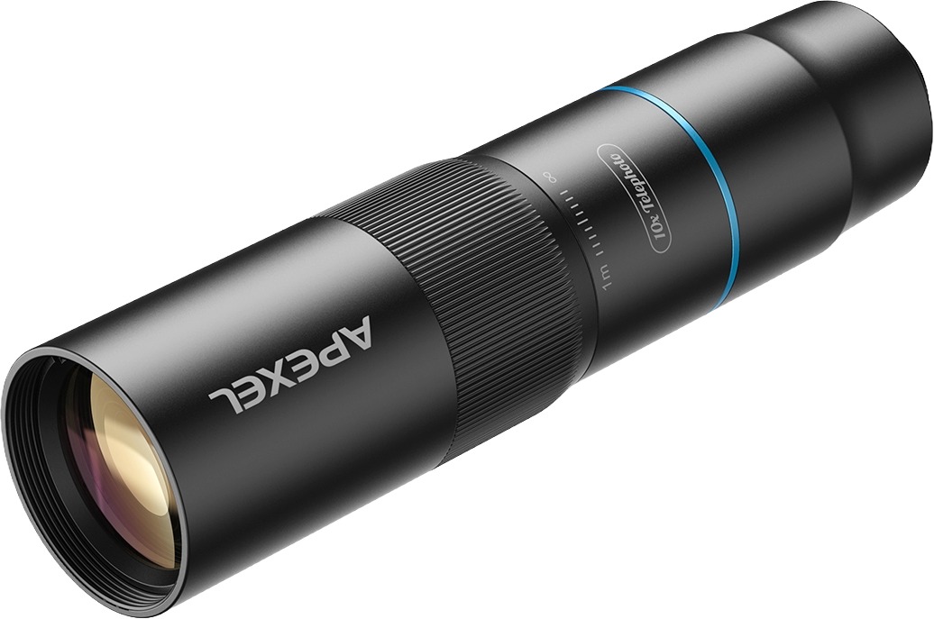Apexel ED Glass 10X Telephoto Lens & 200 mm Macro Lens 2 IN 1 Kit