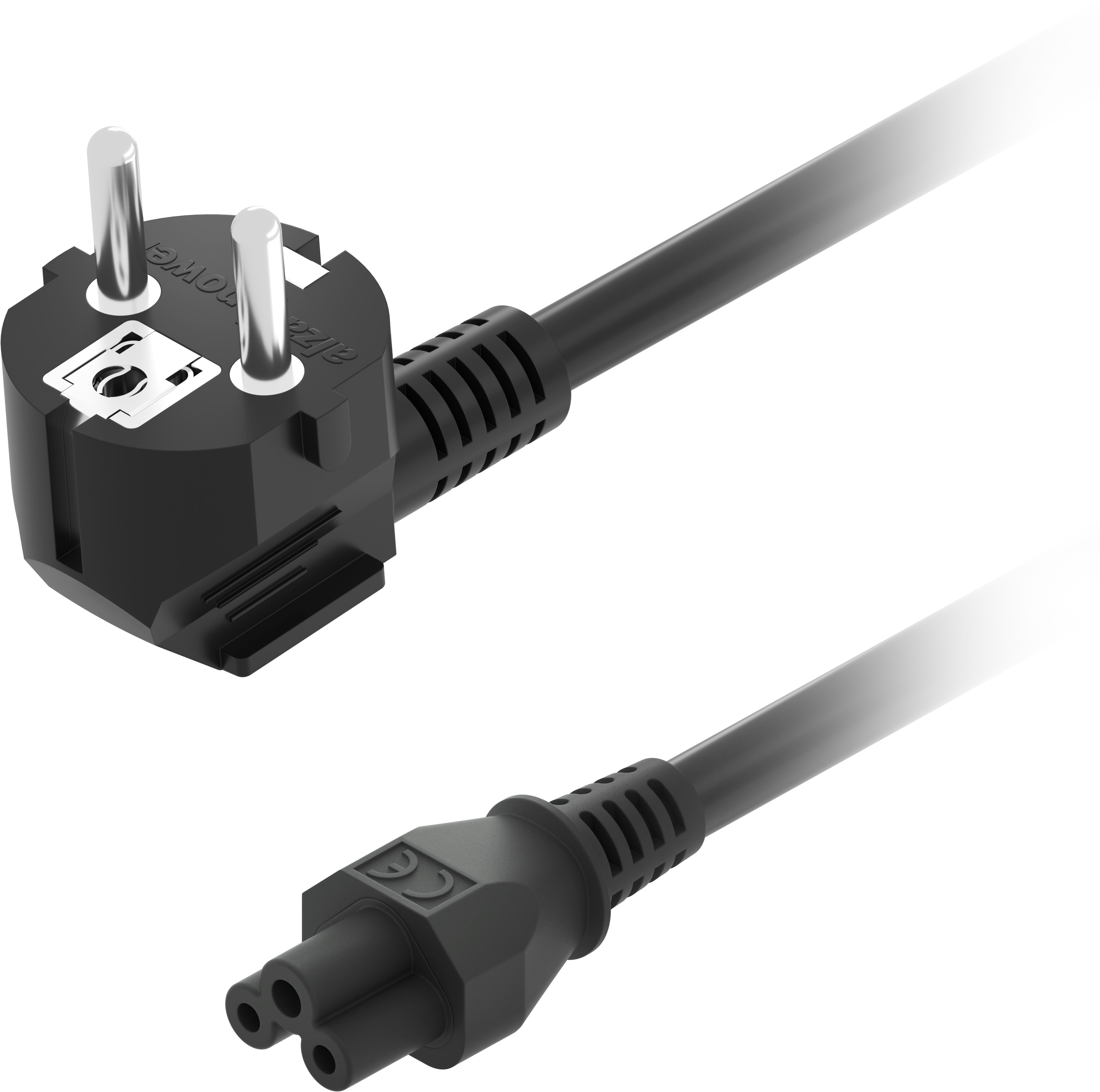 AlzaPower Cord IEC C5 250 V 1 m čierny