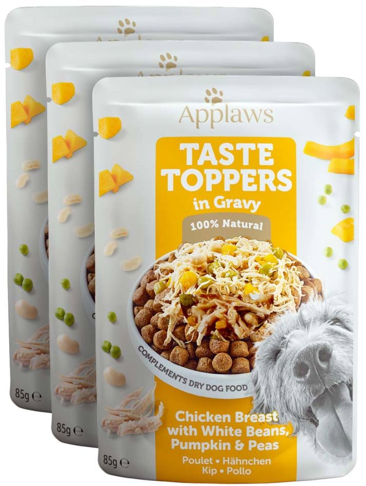 Applaws kapsička Dog Taste Toppers Gravy Kuracie s tekvicou 3× 85 g