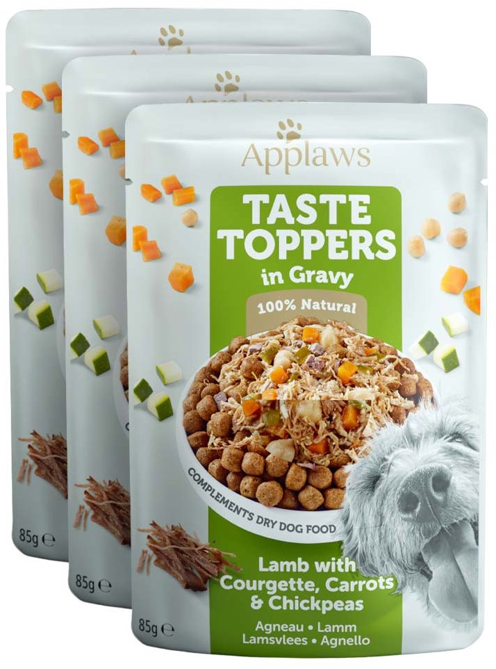 Applaws kapsička Dog Taste Toppers Gravy Jahňacie s cuketou 3× 85 g