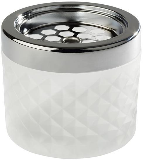 APS Popolník sklenený biely 00585