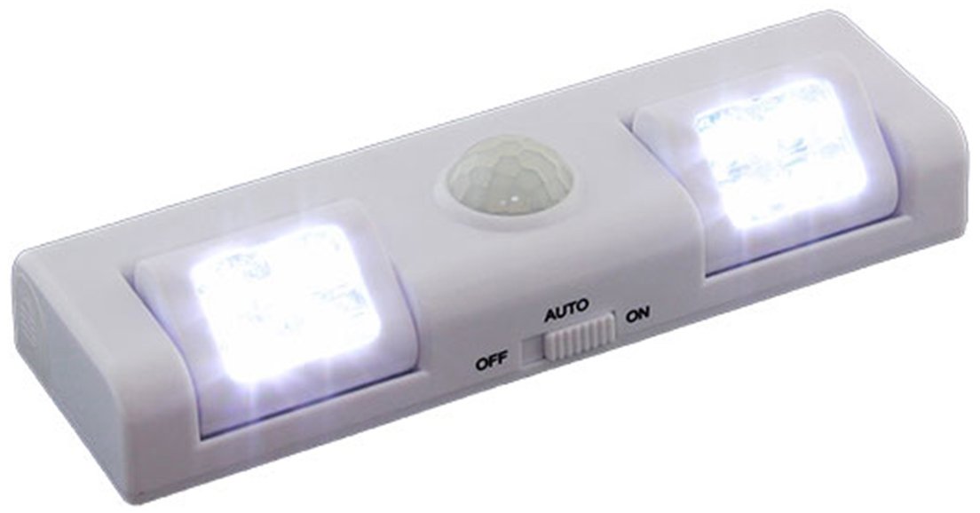 APT Osvetlenie s pohybovým senzorom 8 LED, 3× AA, biele