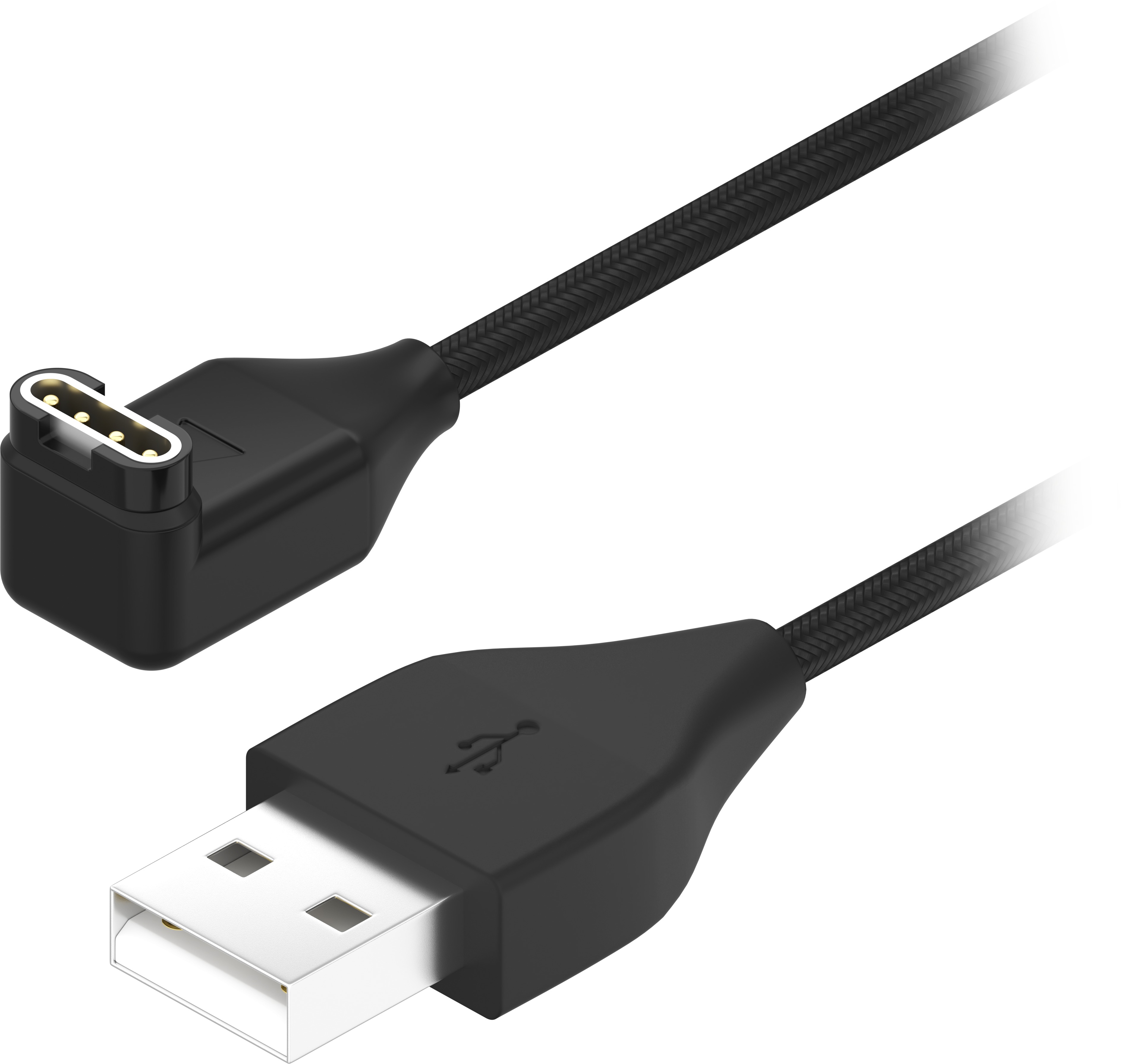 AlzaPower "L" nabíjací/dátový kábel s opletom pre Garmin Fenix, Vívoactive, Venu, Forerunner – 1 m