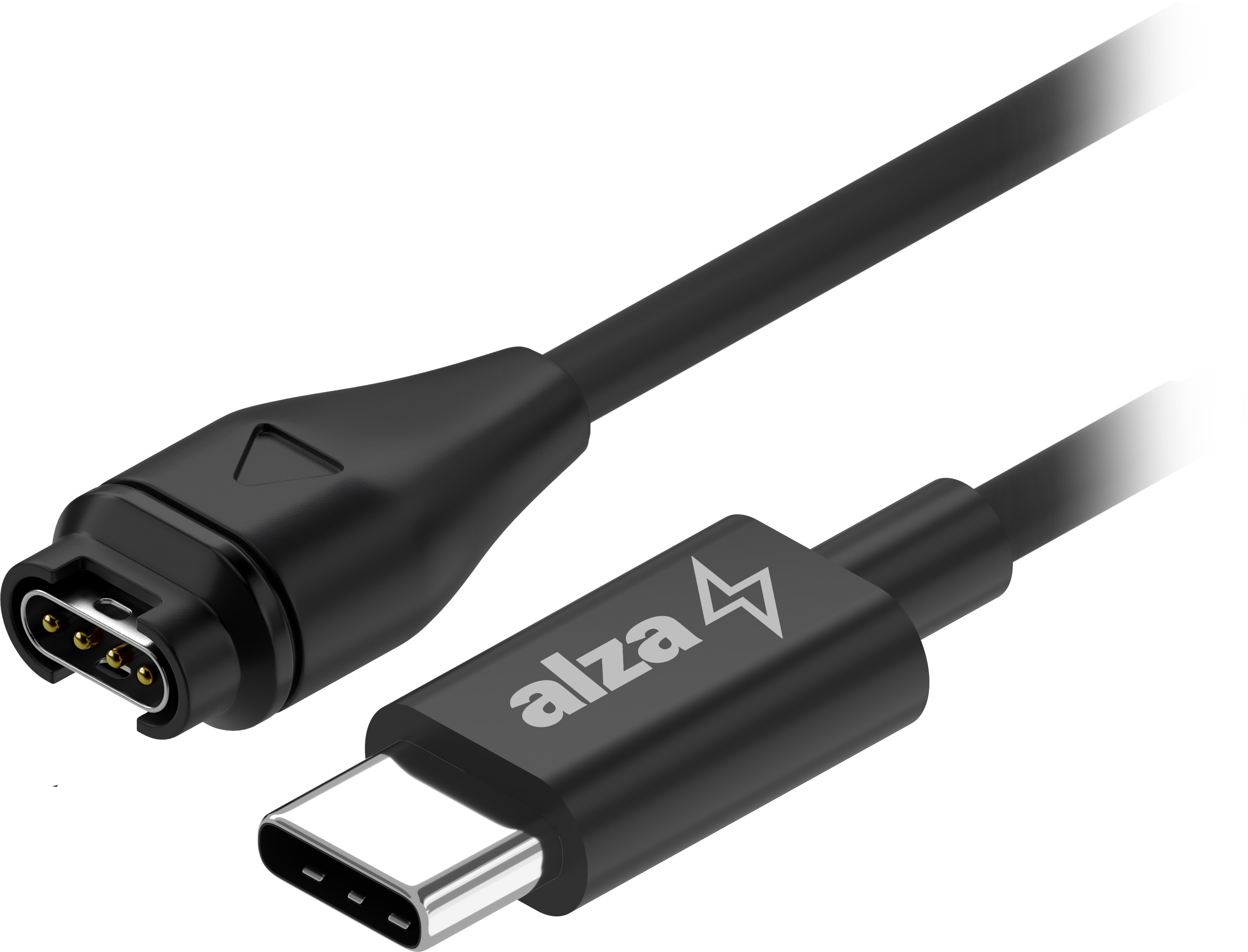 AlzaPower USB-C nabíjací/dátový kábel pre Garmin Fenix, Vívoactive, Venu, Forerunner – 1,5 m