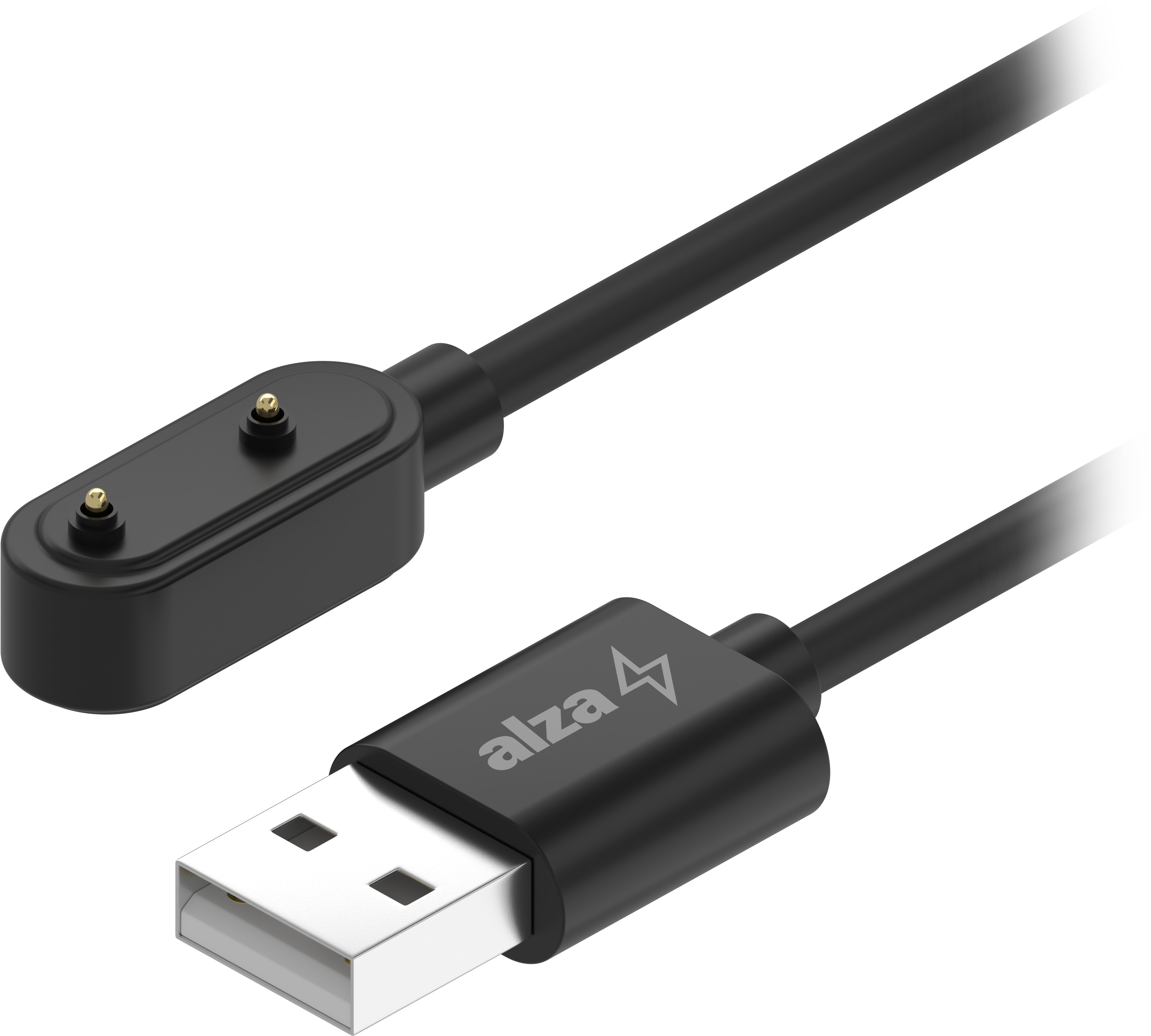 AlzaPower USB-A nabíjací kábel pre Huawei Watch Fit 3/2, Band 10 – 6 a Honor Band 10 – 6, 1 m