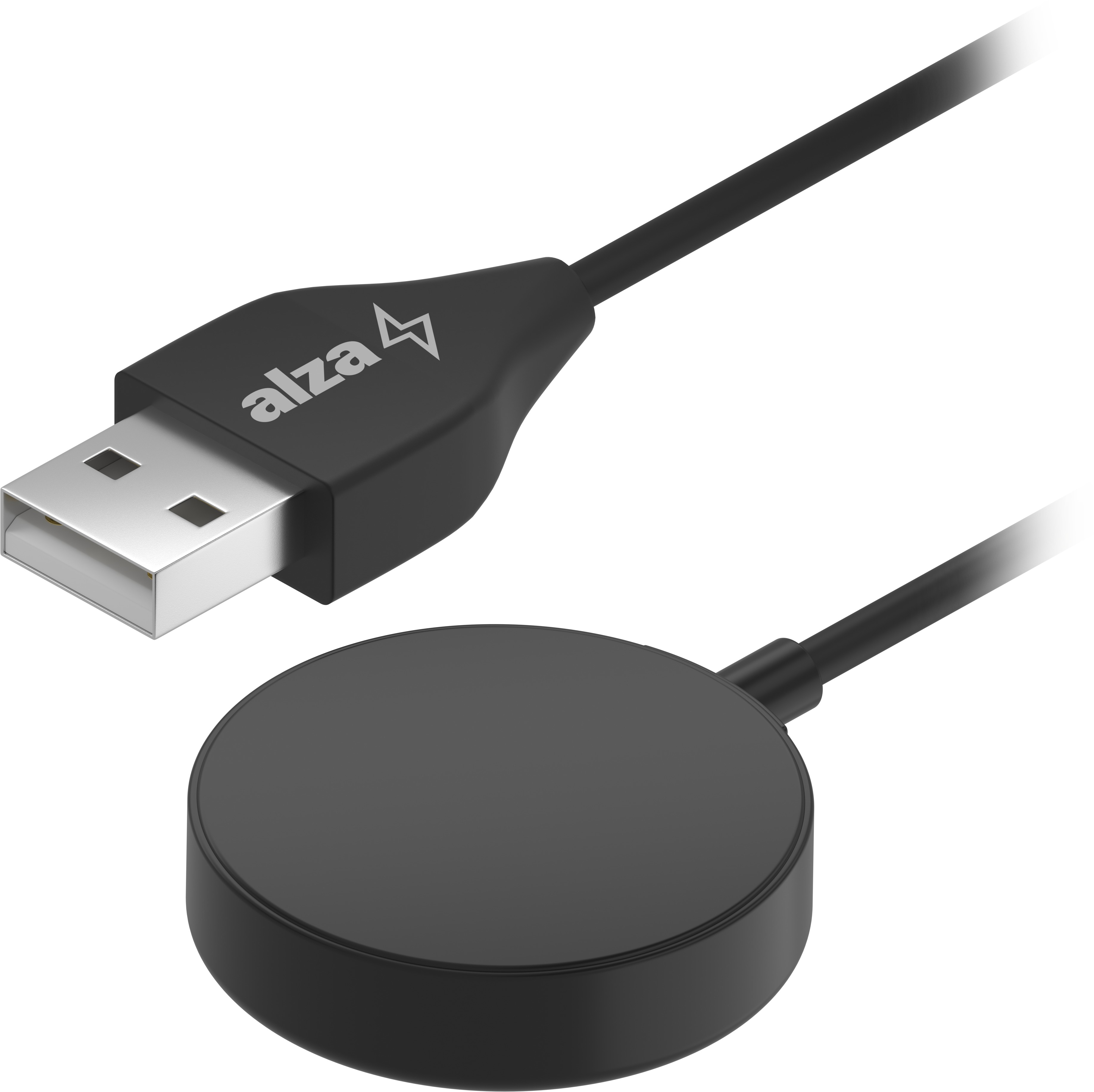 AlzaPower USB-A nabíjací kábel pre Samsung Galaxy Watch 1 – 8, Ultra, Active 2 – 1 m