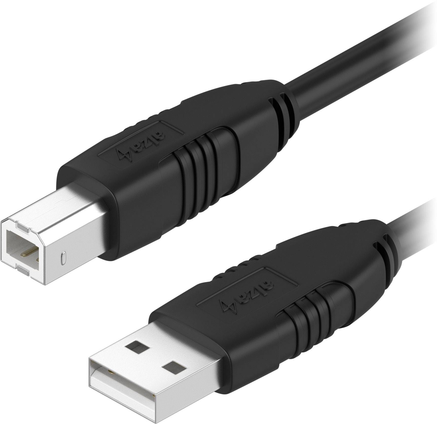 AlzaPower LinkCore USB-A to USB-B 1m čierny