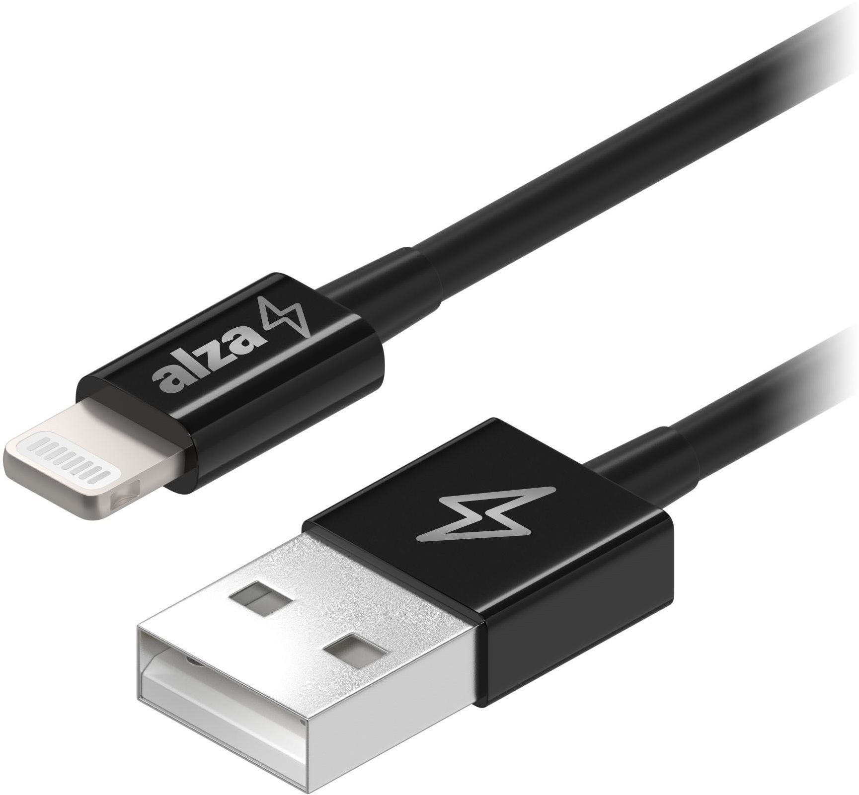 AlzaPower Core USB-A to Lightning MFi (C189) 0.5m čierny
