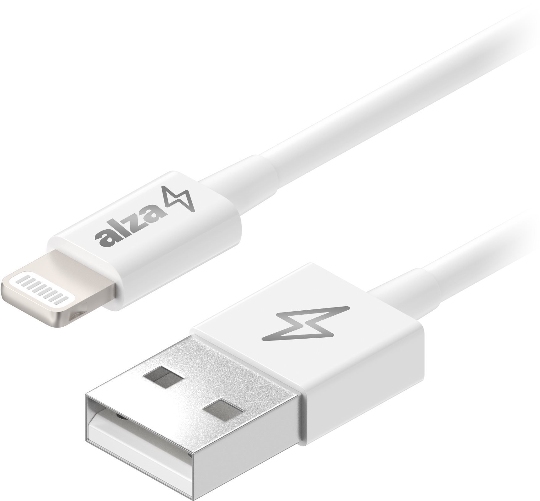 AlzaPower Core USB-A to Lightning MFi (C189) 2m biely