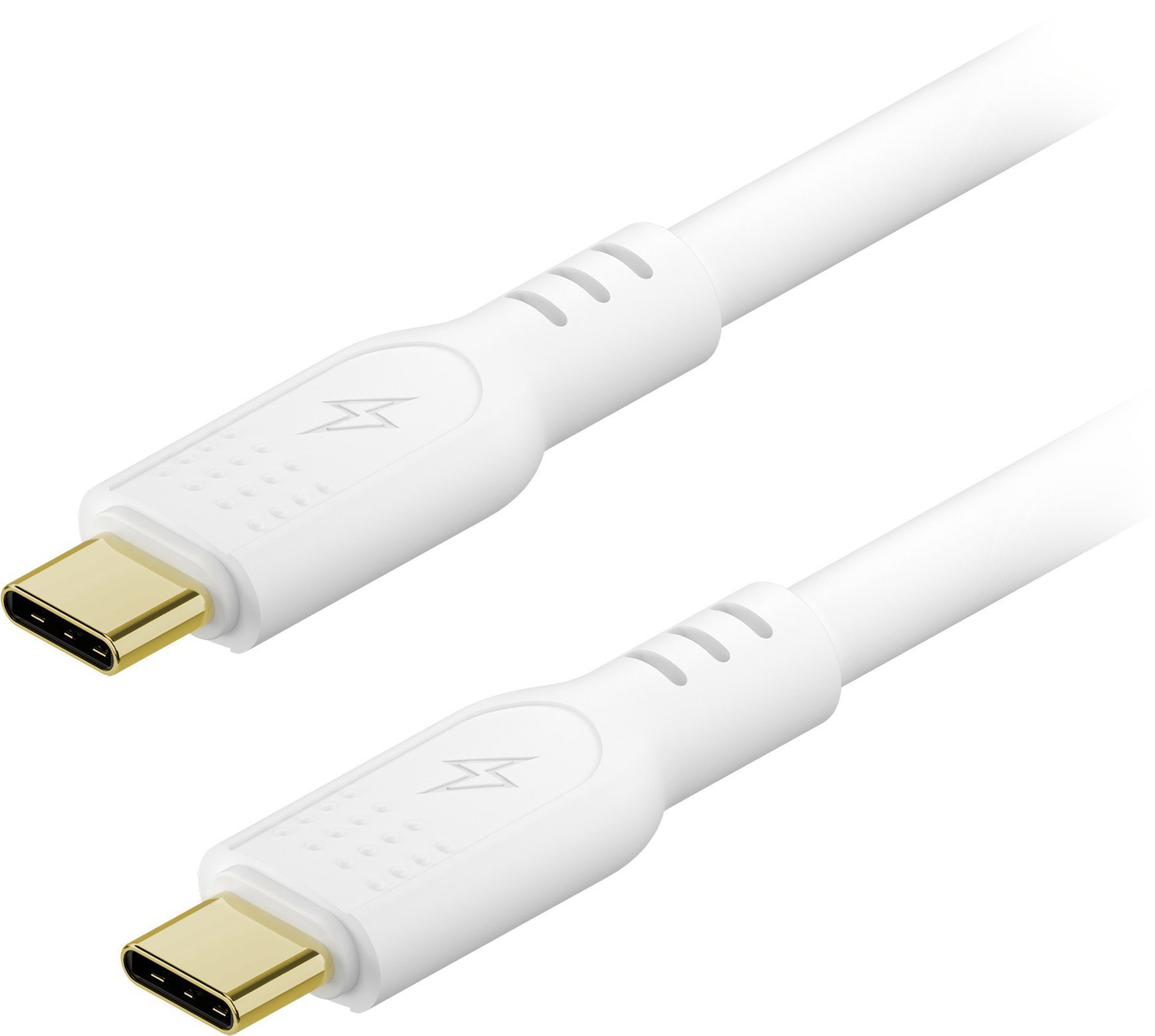 AlzaPower SilkCore USB-C to USB-C 3.2 Gen 2 240 W 2 m biely