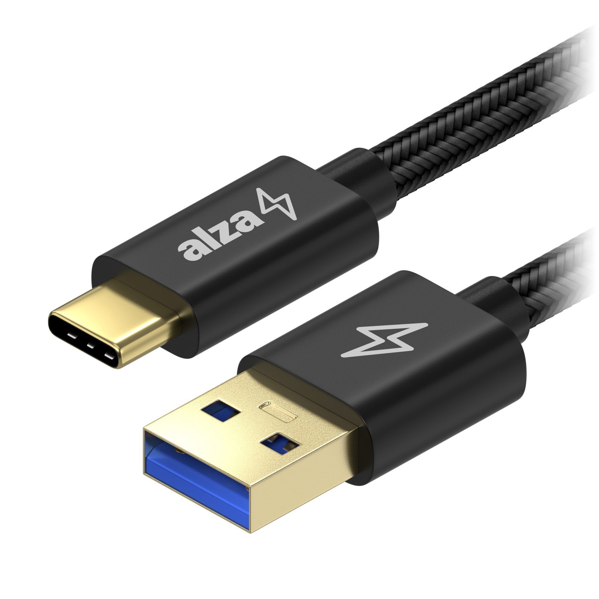 AlzaPower AluCore USB-A to USB-C 3.2 Gen 1 5 Gbps 0,5 m čierny