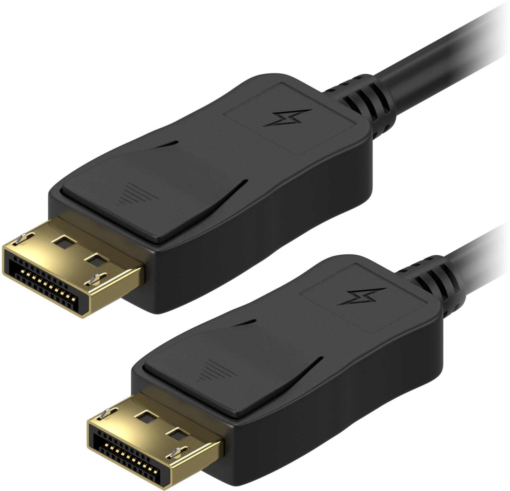 AlzaPower Core DisplayPort 1.2 4K tienený 2m čierny