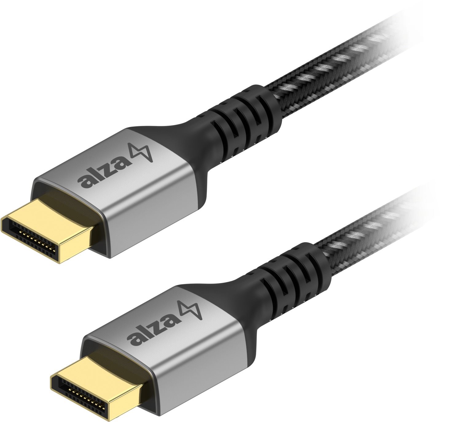 AlzaPower AluCore DisplayPort 1.4 8K 3m čierny