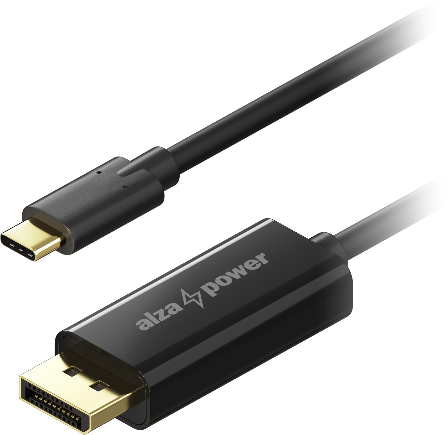 AlzaPower Core USB-C na DisplayPort 1.2 2 m čierny