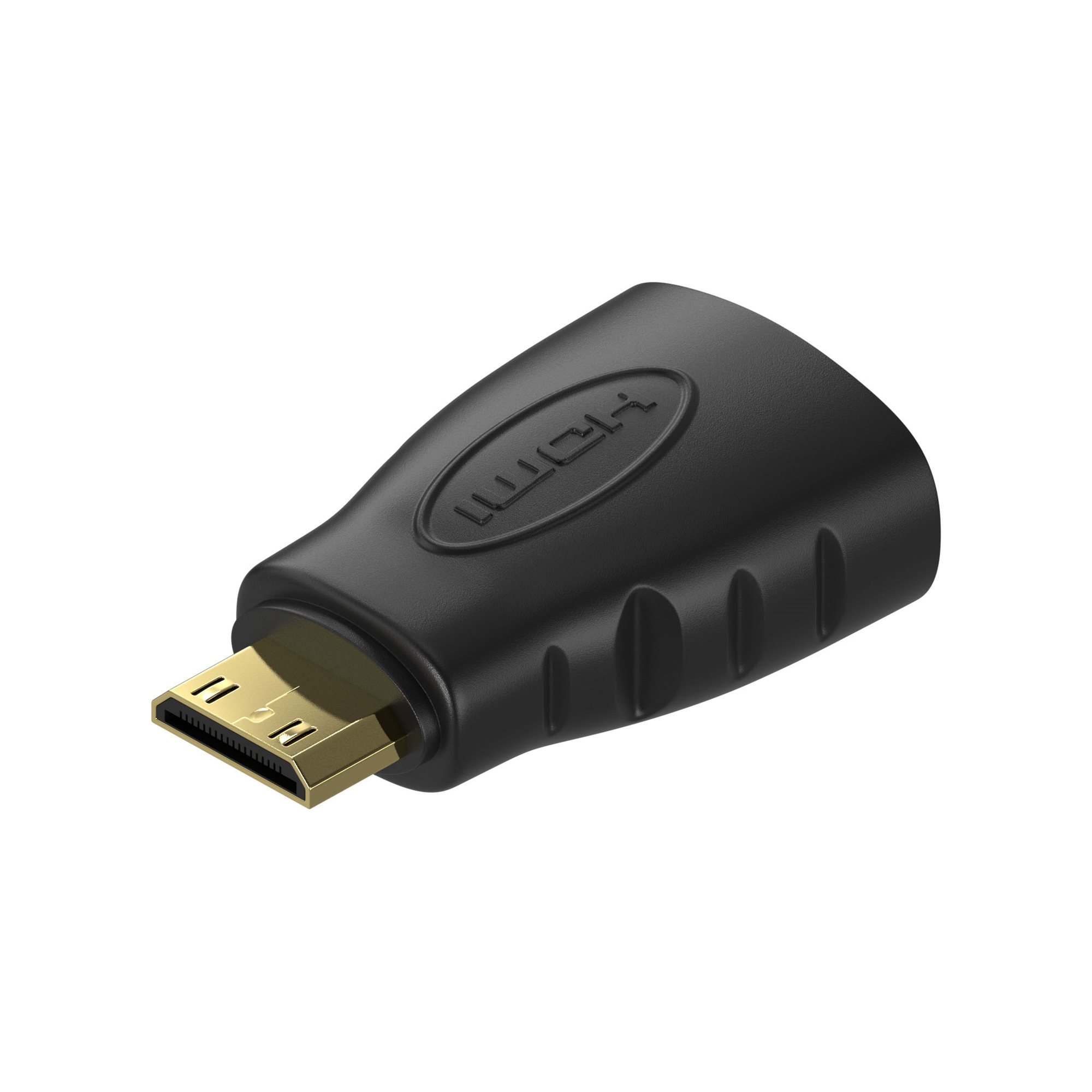 AlzaPower Mini HDMI-C (M) to HDMI (F) 10,2 Gbps Full HD čierny