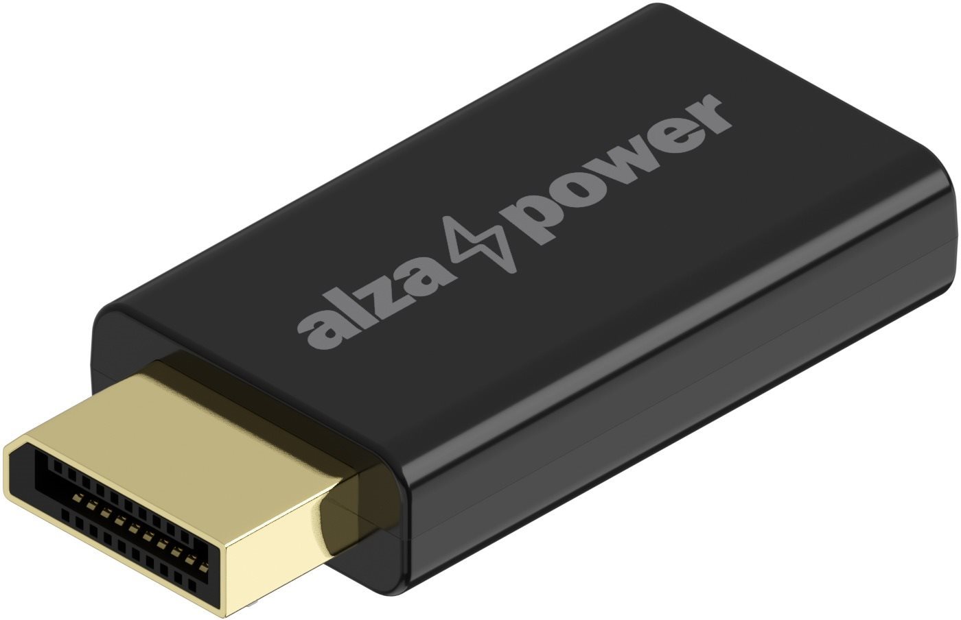 AlzaPower DisplayPort (M) to HDMI (F) 4K 30Hz čierny