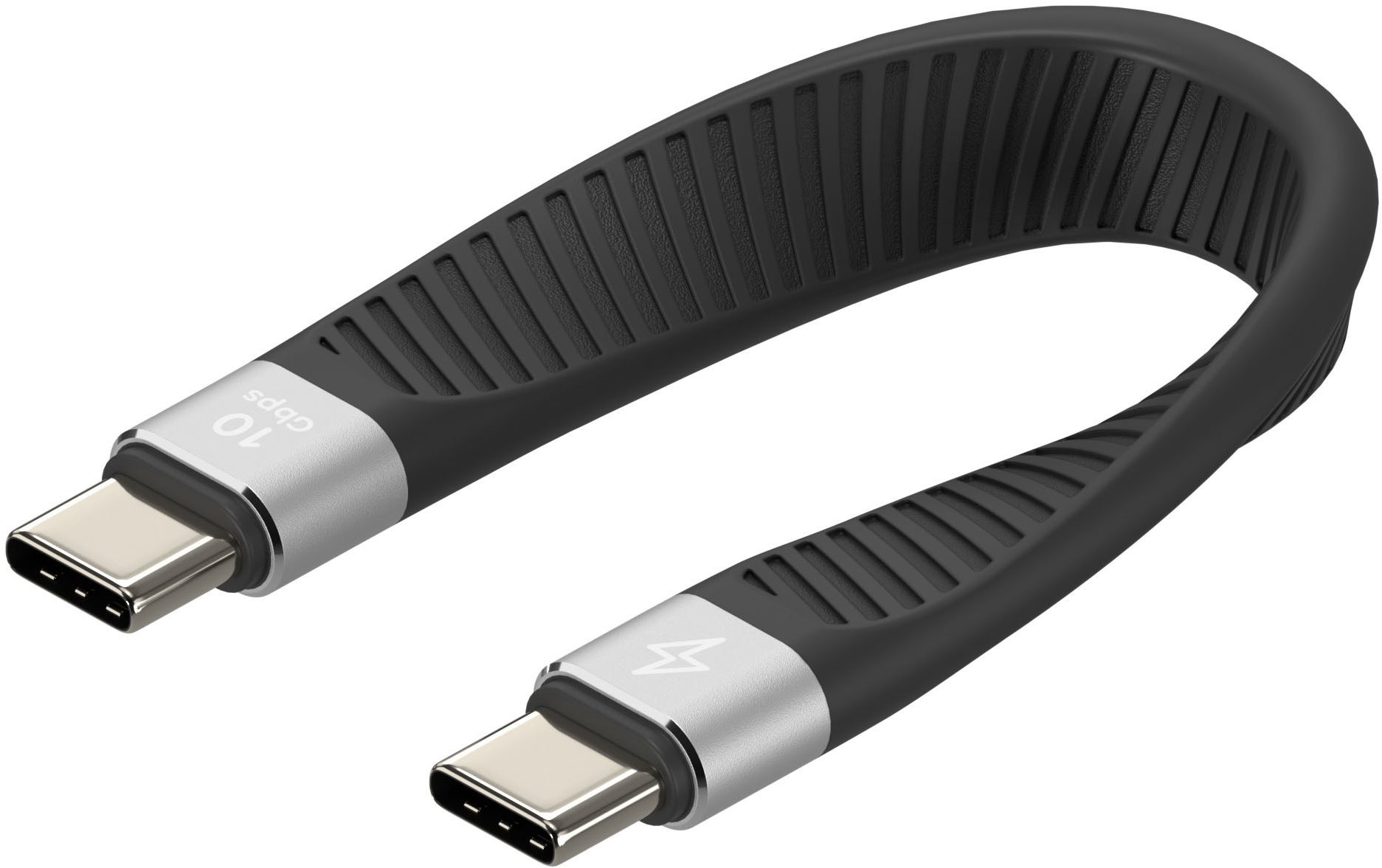 AlzaPower FlexCore USB-C to USB-C 3.2 Gen 2 100W 10 Gbps čierny