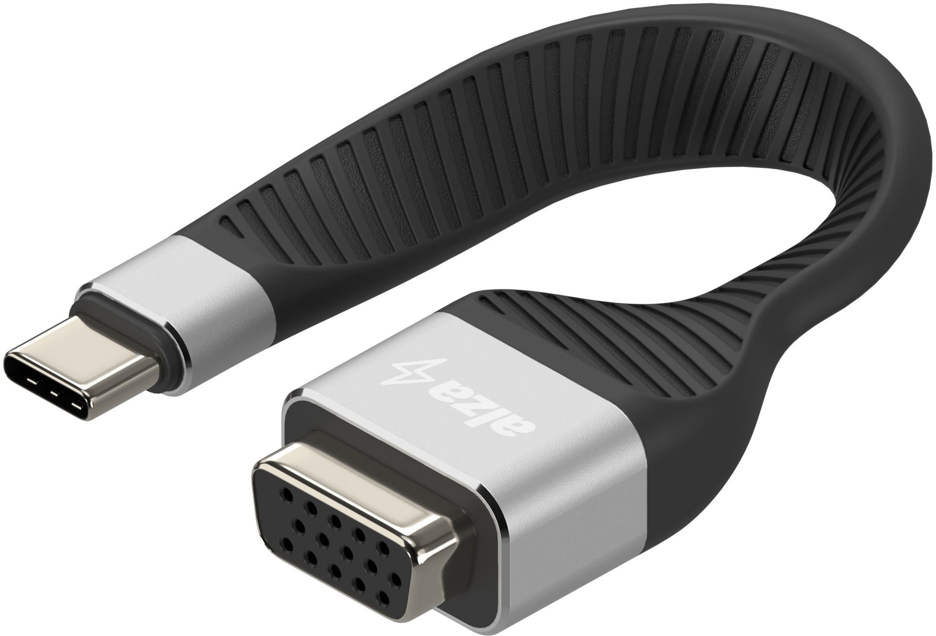 AlzaPower FlexCore USB-C 3.2 Gen 1 (M) to VGA (F) čierny