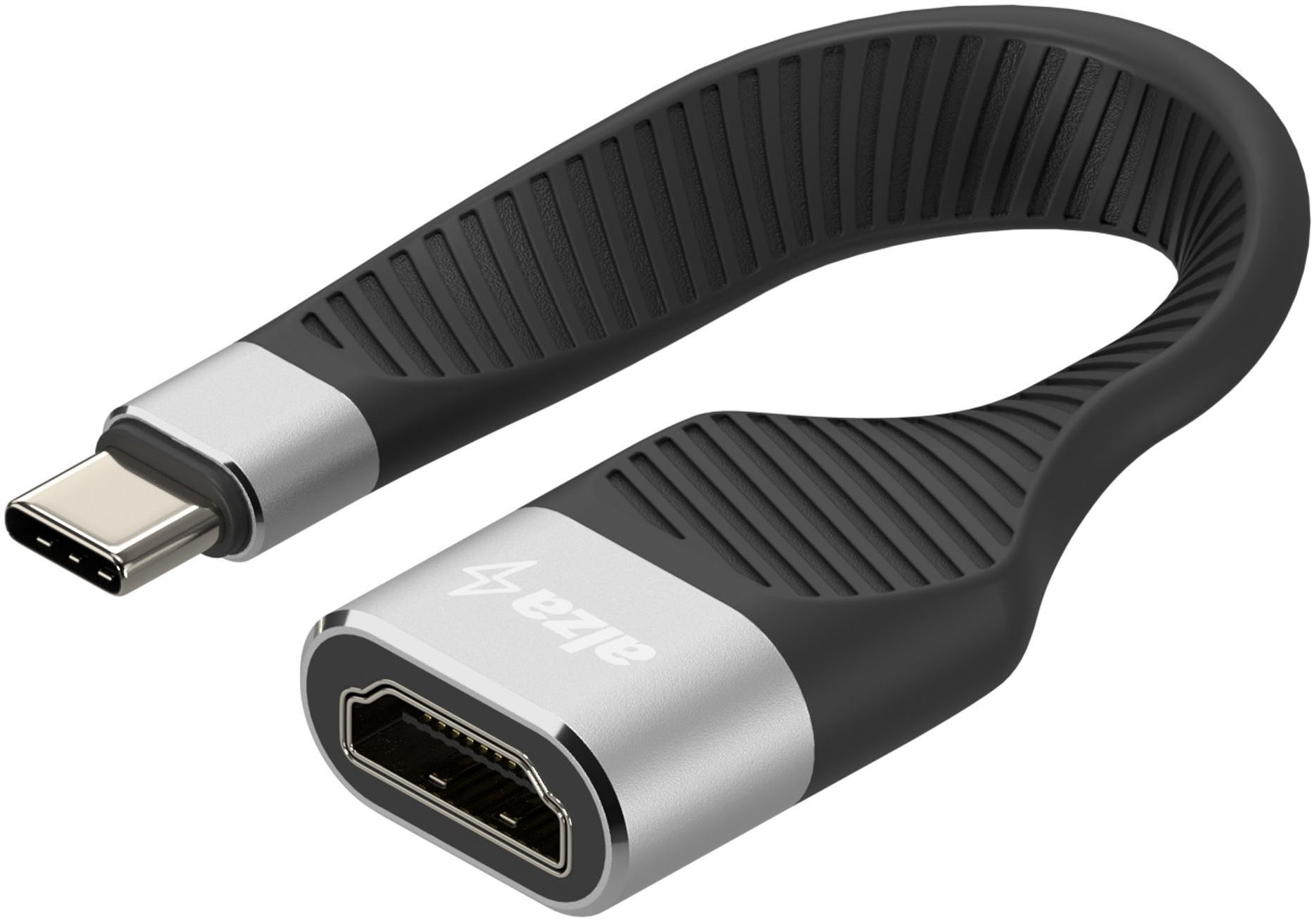 AlzaPower FlexCore USB-C 3.2 Gen 2 (M) to HDMI (F) 4K 60Hz čierny