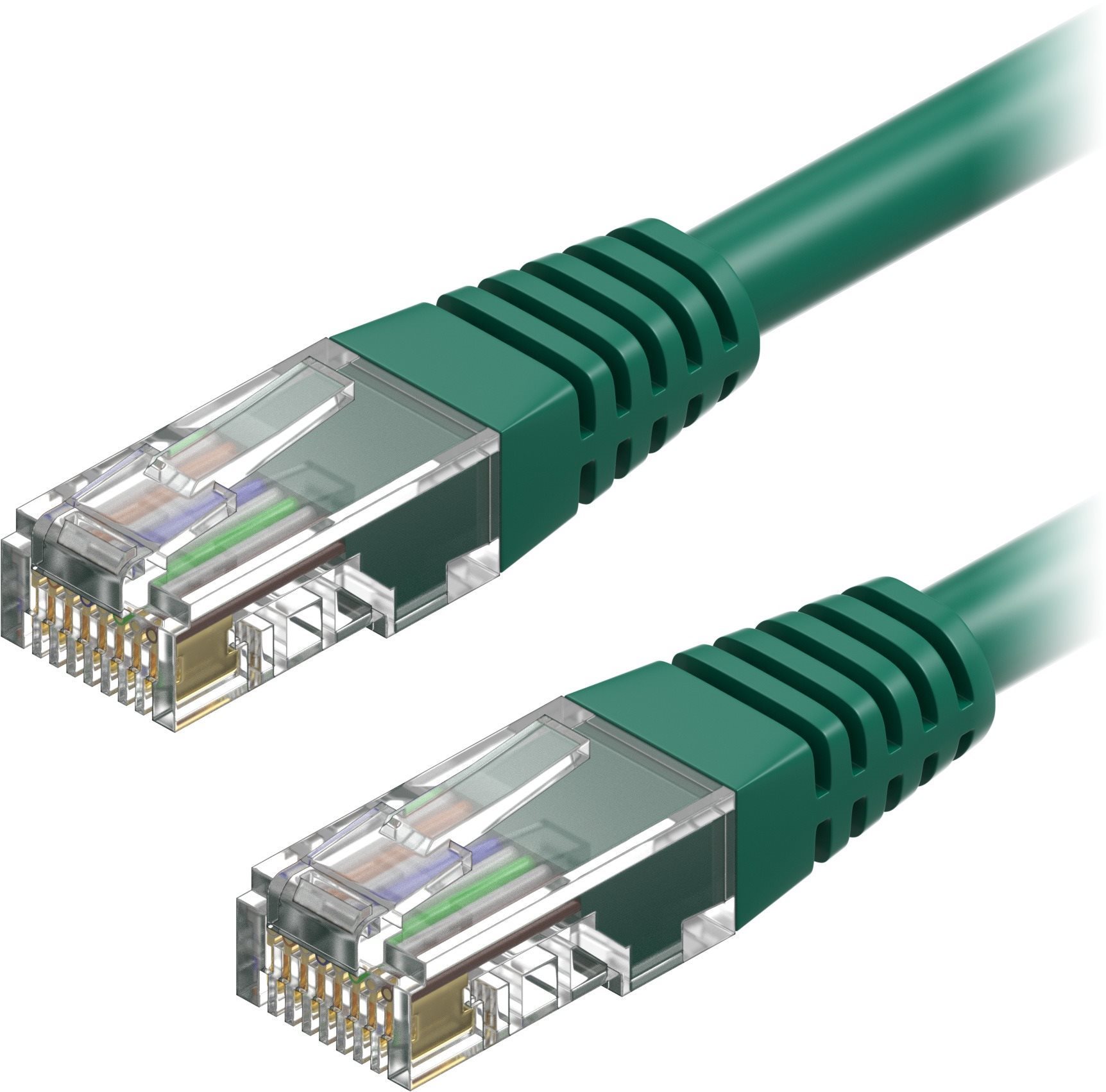 AlzaPower Patch CAT5E UTP 0,5 m zelený