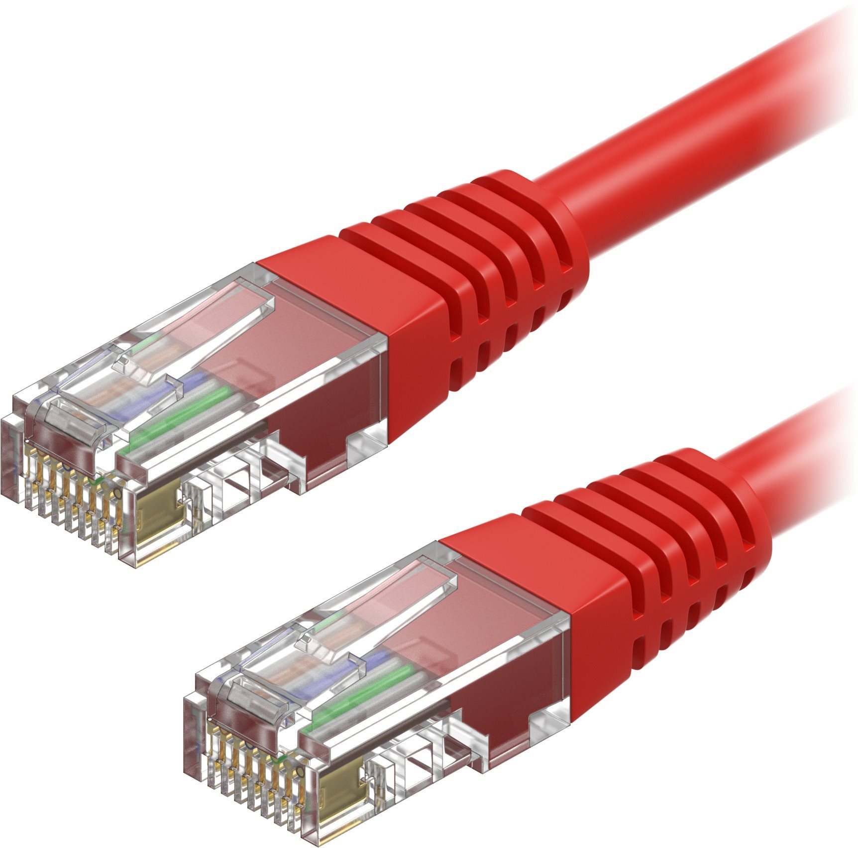 AlzaPower Patch CAT5E UTP 1 m červený