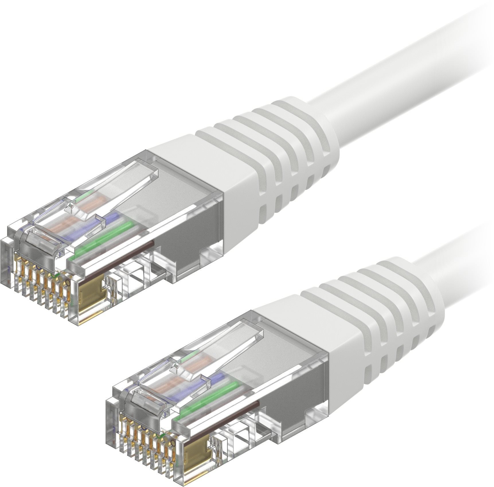 AlzaPower Patch CAT5E UTP 1 m biely