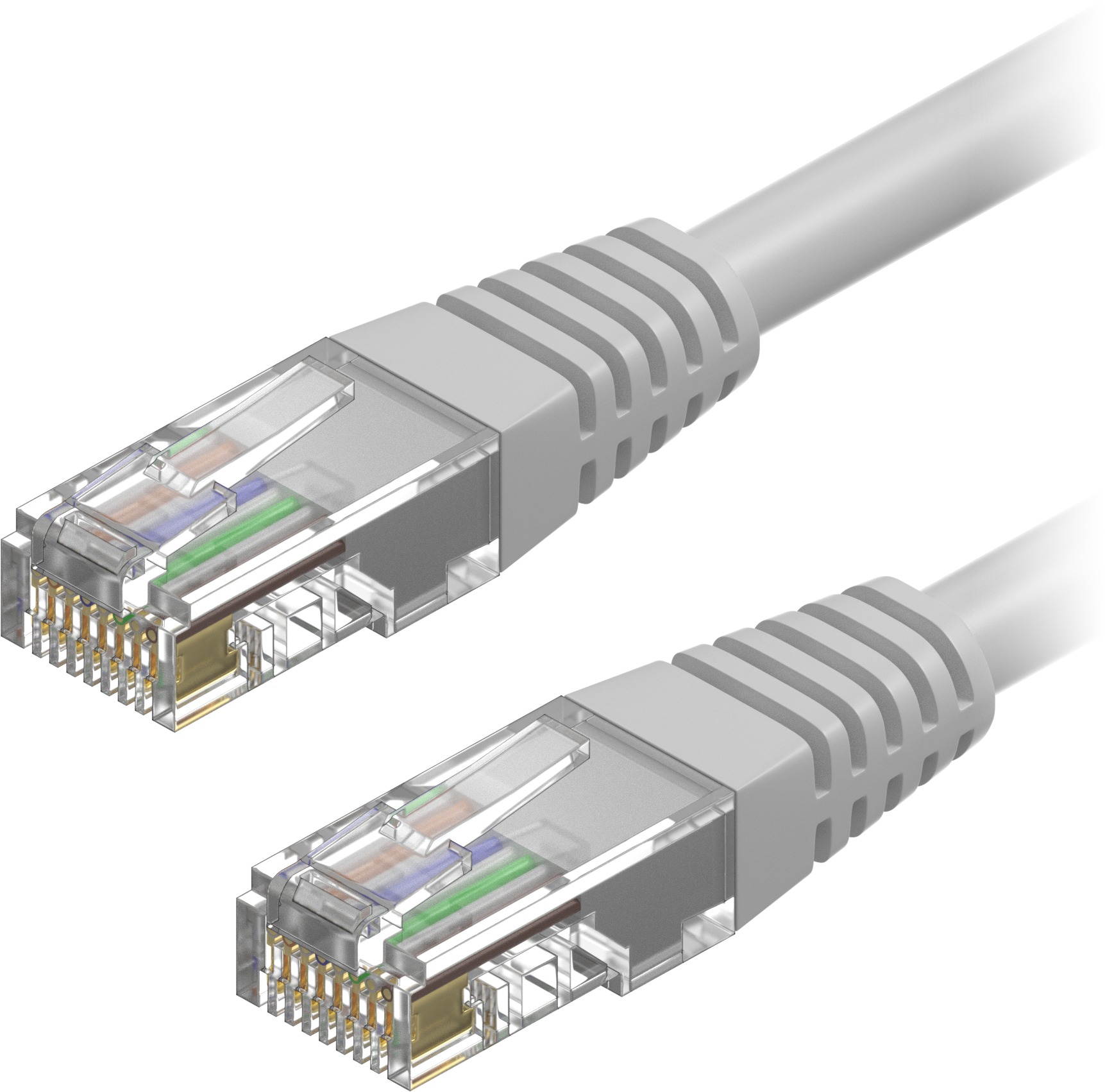 AlzaPower Patch CAT6 UTP 2 m sivý