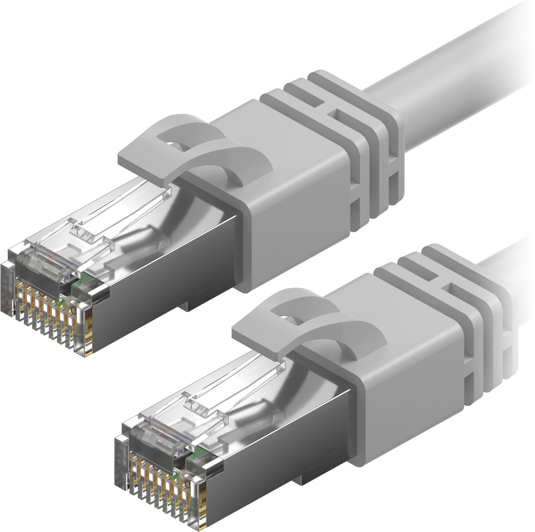 AlzaPower Patch CAT7 S/FTP 0,25 m sivý