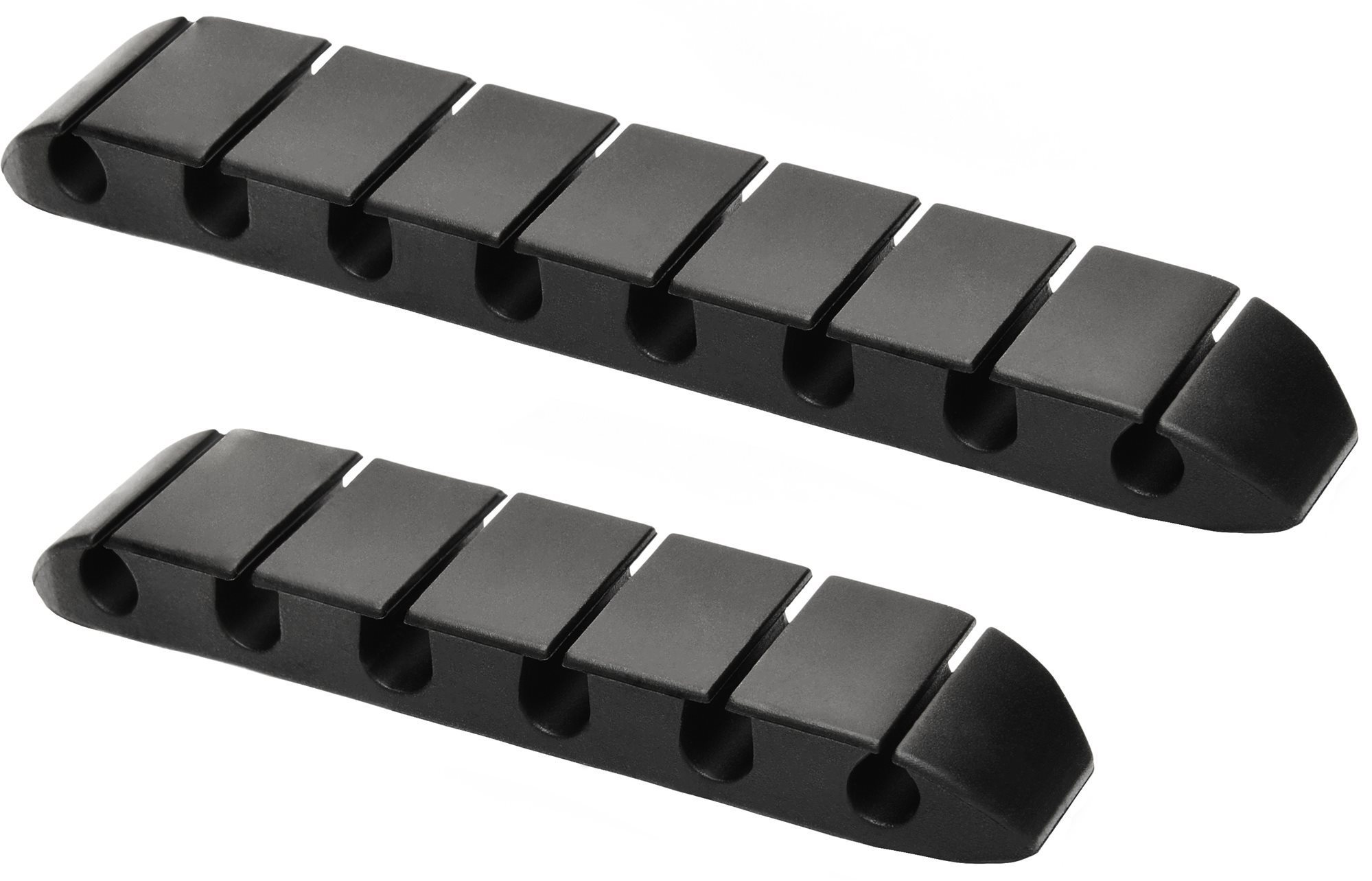 AlzaPower Long Cable Clips 2 pcs čierny