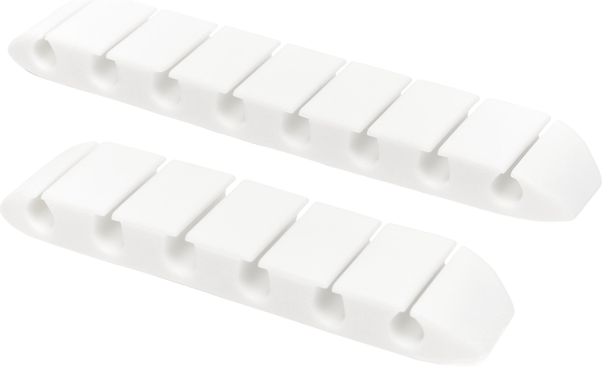 AlzaPower Long Cable Clips 2 pcs biely