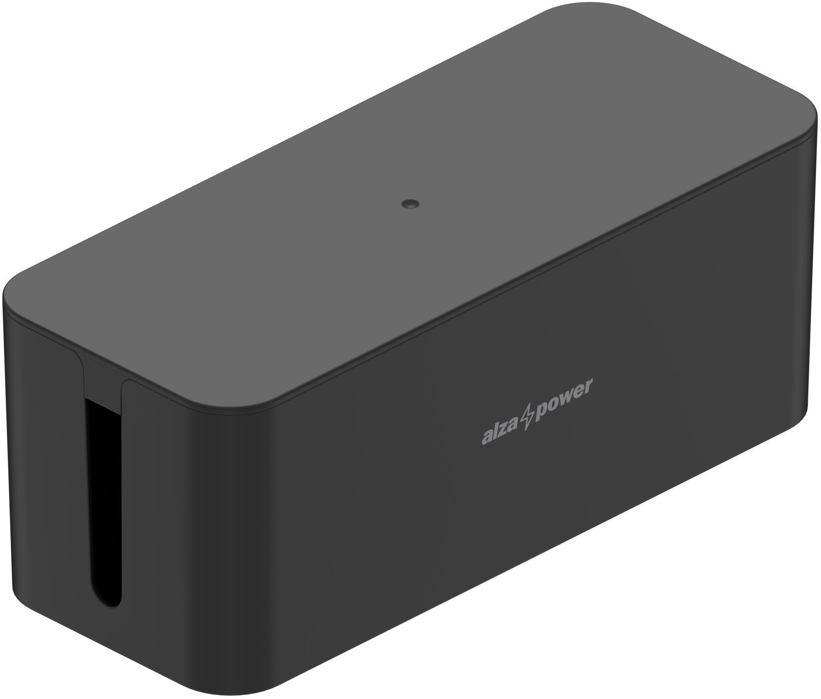 AlzaPower Cable Box Basic Medium čierny