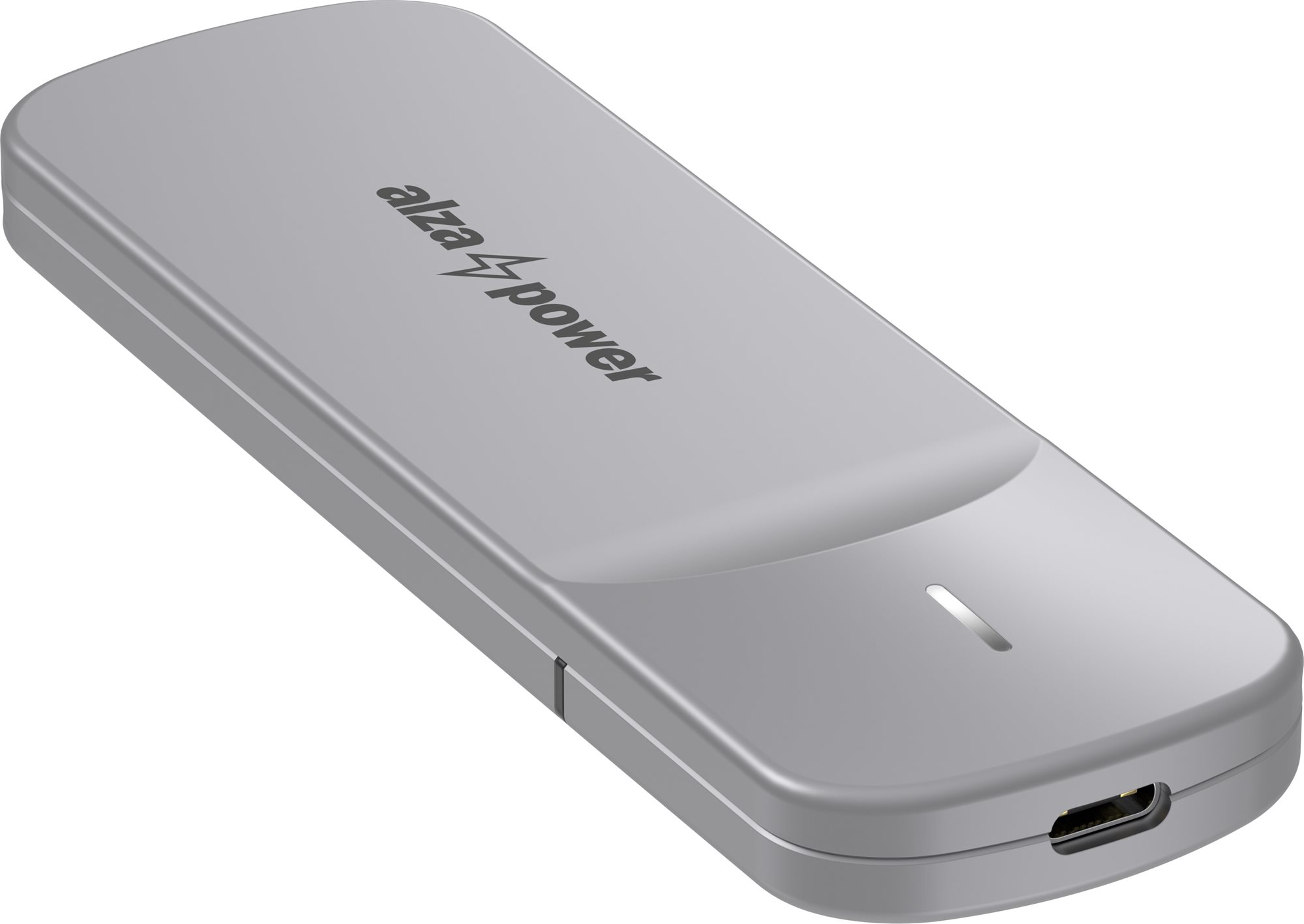 AlzaPower M.2 USB 3.1 Gen 2 SATA/NVMe SSD Drive Enclosure – vesmírne sivý
