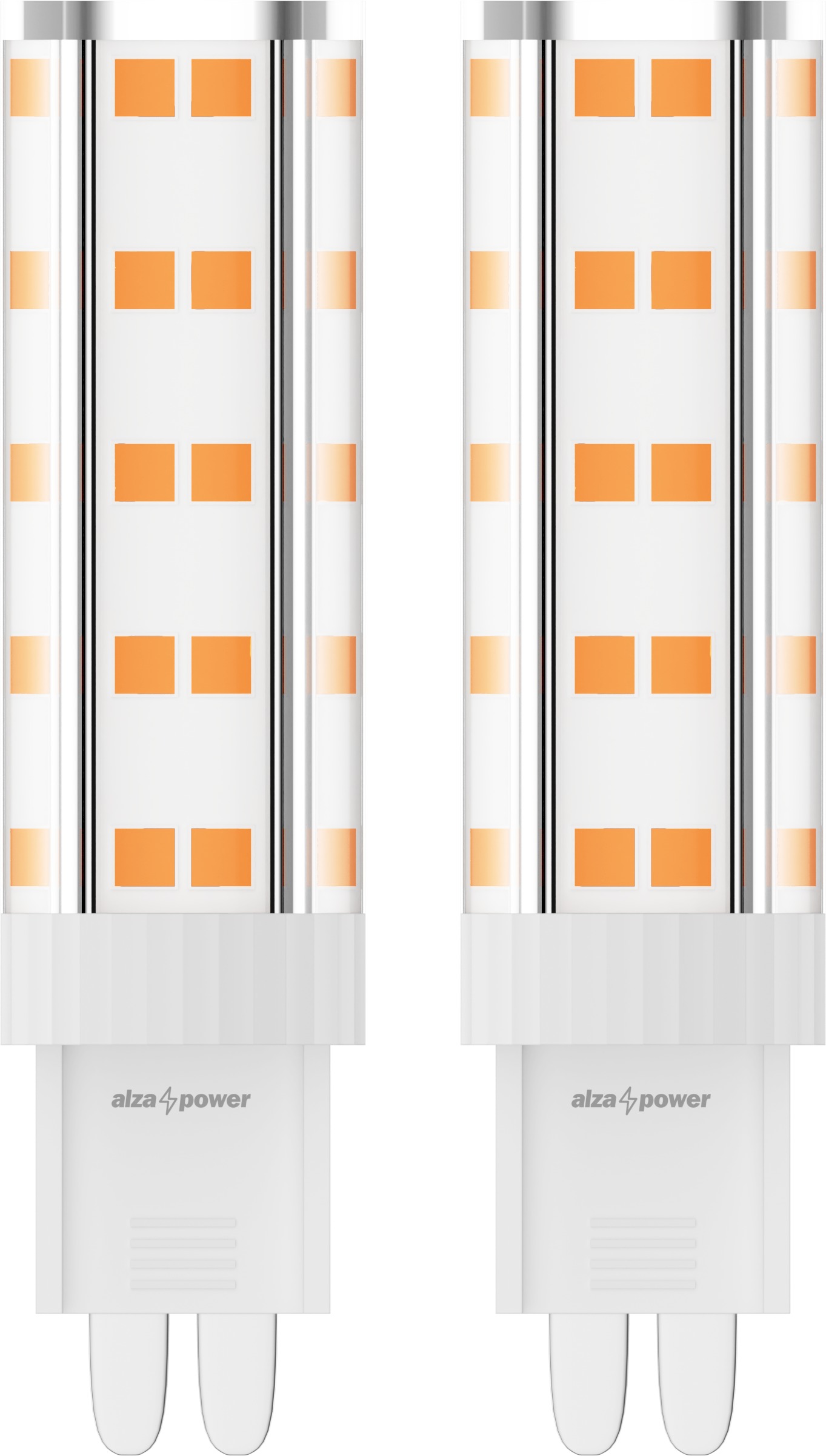AlzaPower LED 4.2 – 40 W, G9, 2 700 K, súprava 2 ks