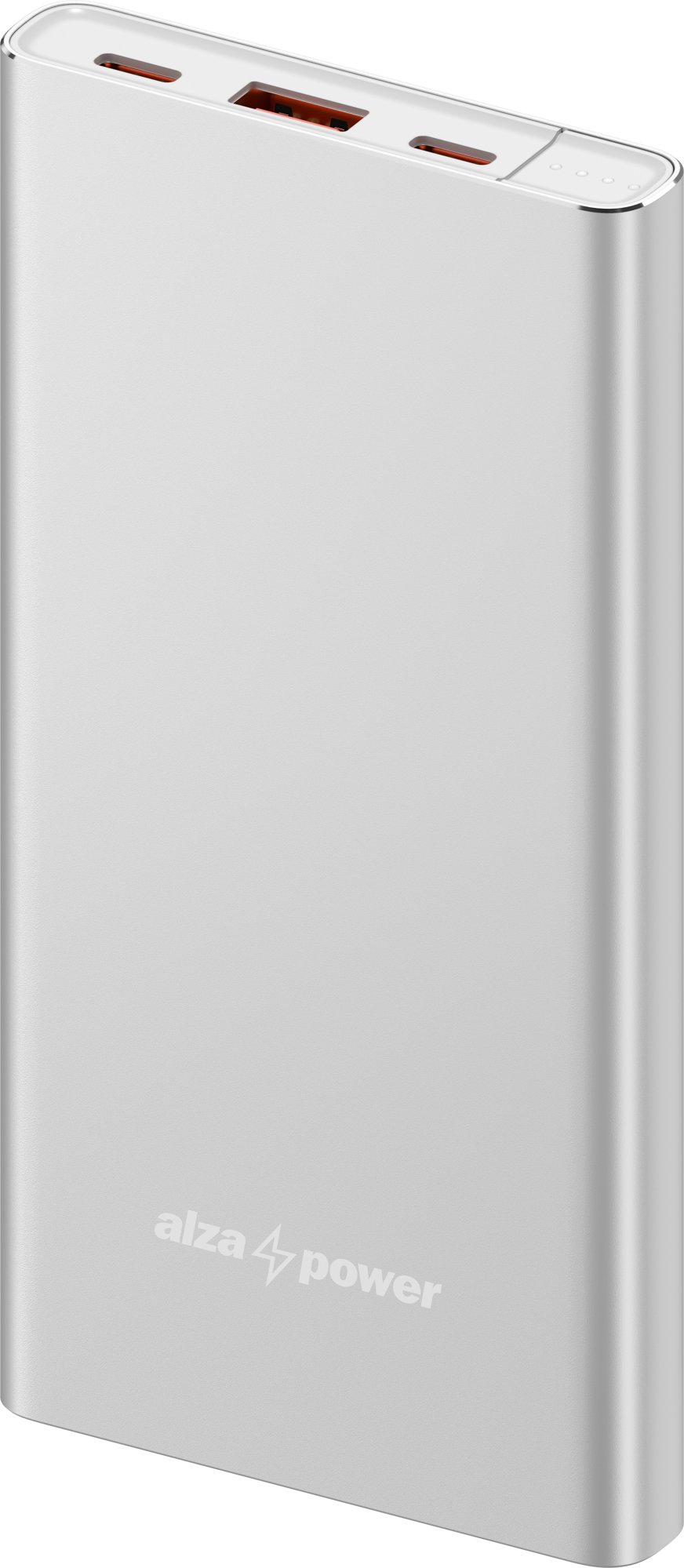 AlzaPower Metal Gen2 10000 mAh Power Delivery (22,5 W) strieborná