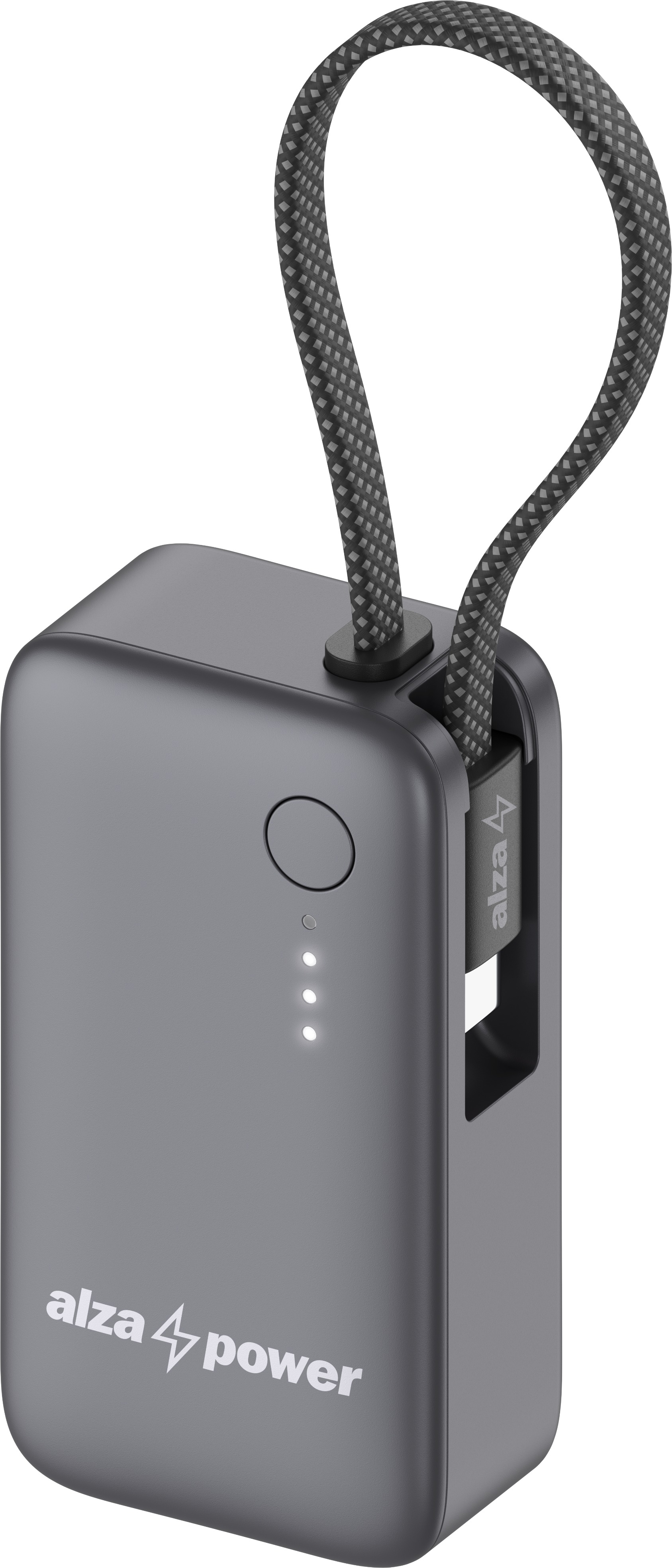 AlzaPower Loop 5000mAh Power Delivery (20W) sivá