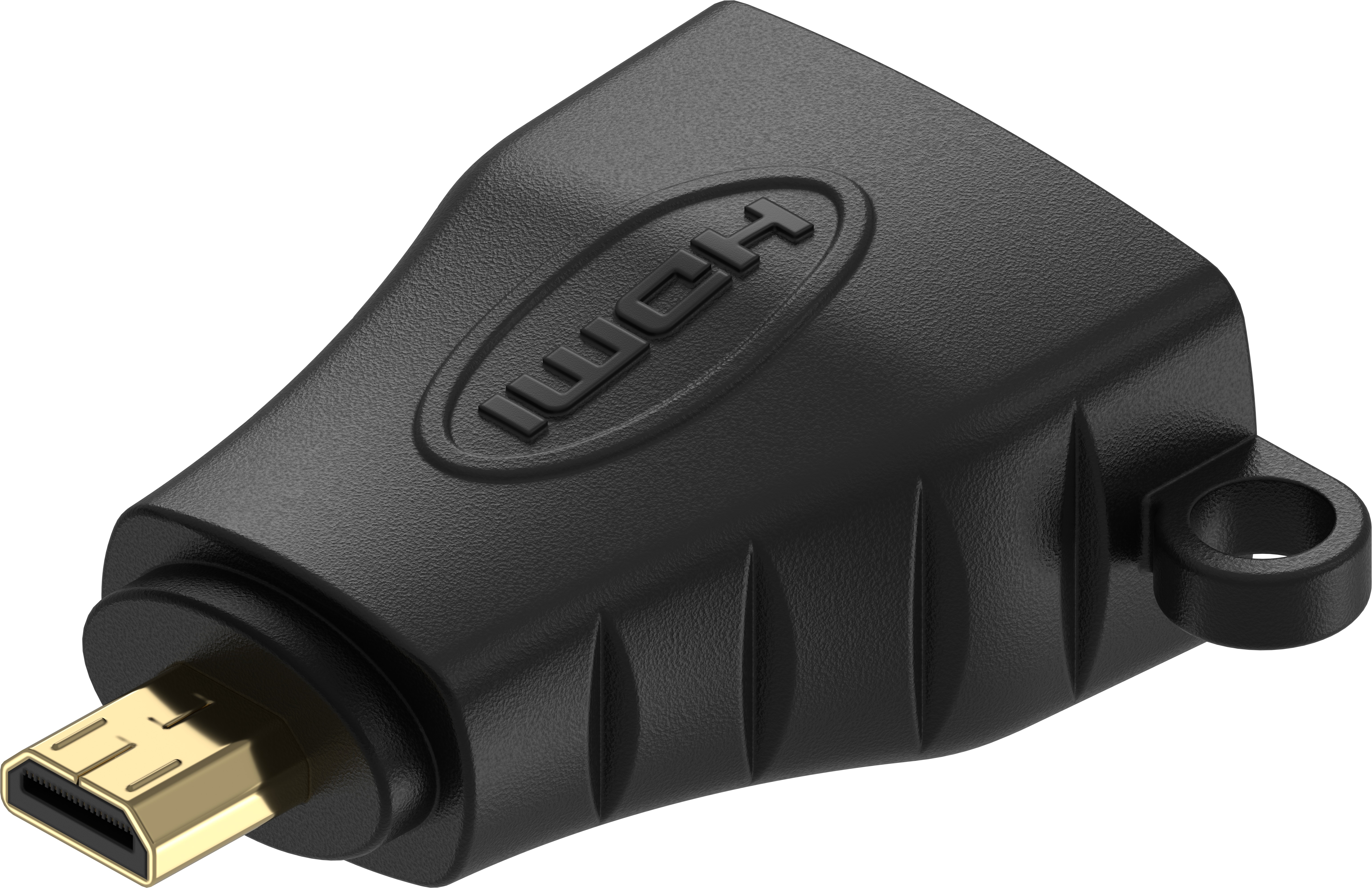 AlzaPower Micro HDMI (M) to HDMI (F) 4K/60Hz čierny