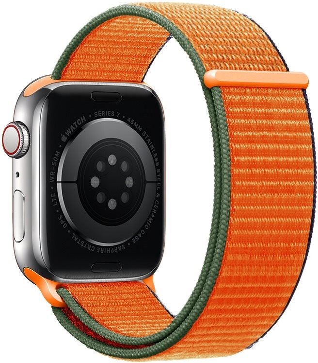 Eternico Airy na Apple Watch 44mm / 45mm / 46mm / Ultra 49mm Coral Orange and Brown edge