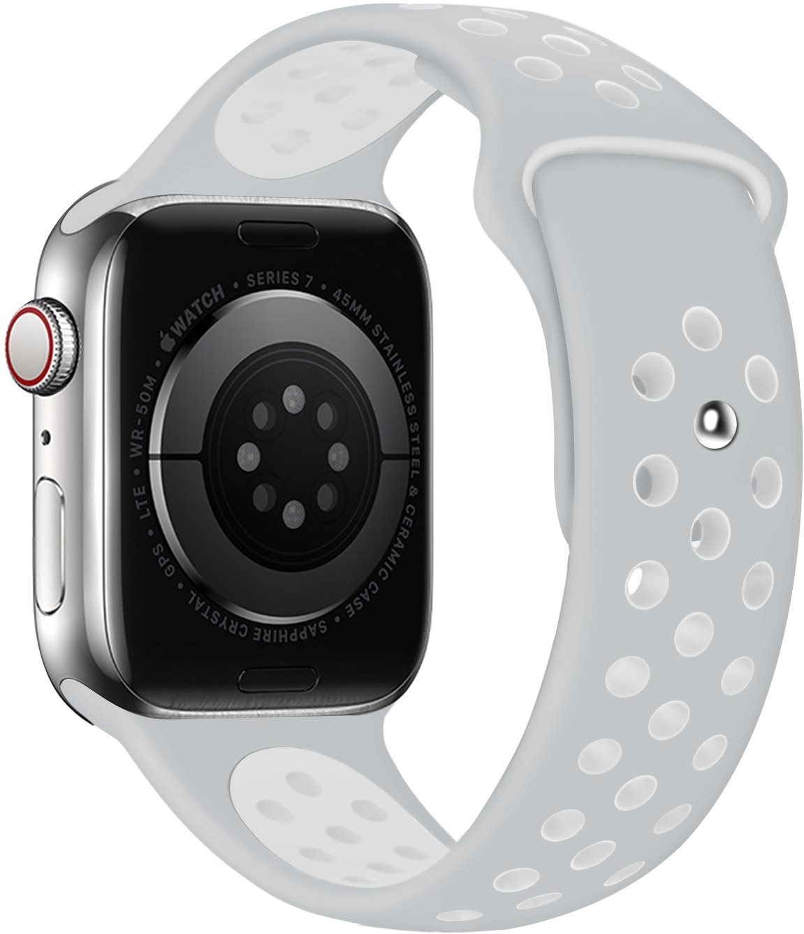 Eternico Sporty na Apple Watch 44mm / 45mm / 46mm / Ultra 49mm Cloud White and Gray