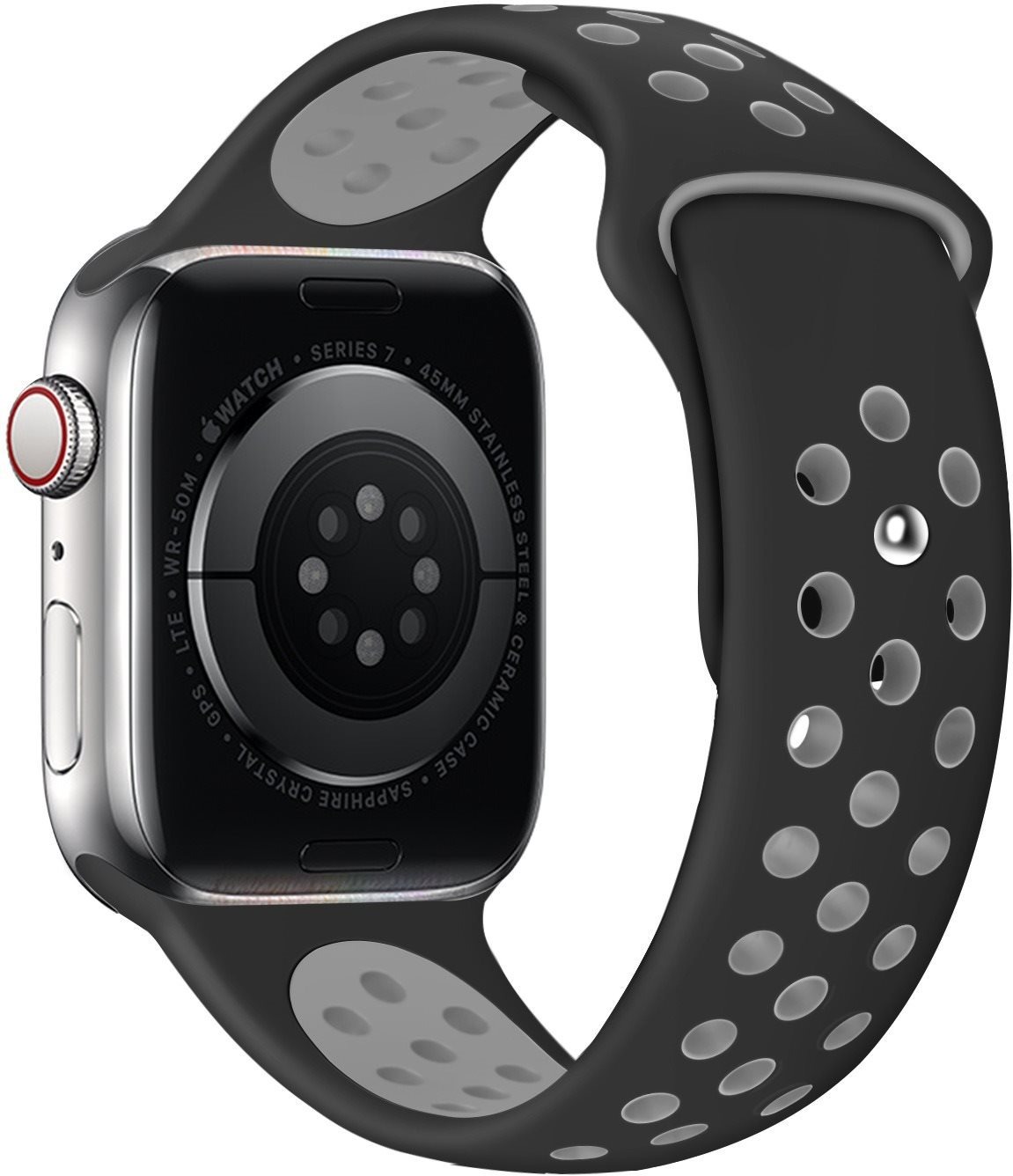 Eternico Sporty na Apple Watch 38mm / 40mm / 41mm / 42mm Elephant Gray and Black