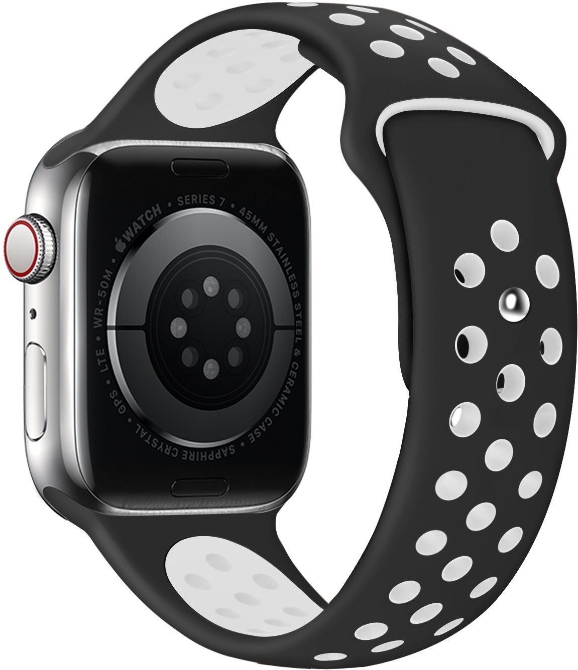 Eternico Sporty na Apple Watch 44mm / 45mm / 46mm / Ultra 49mm Pure White and Black