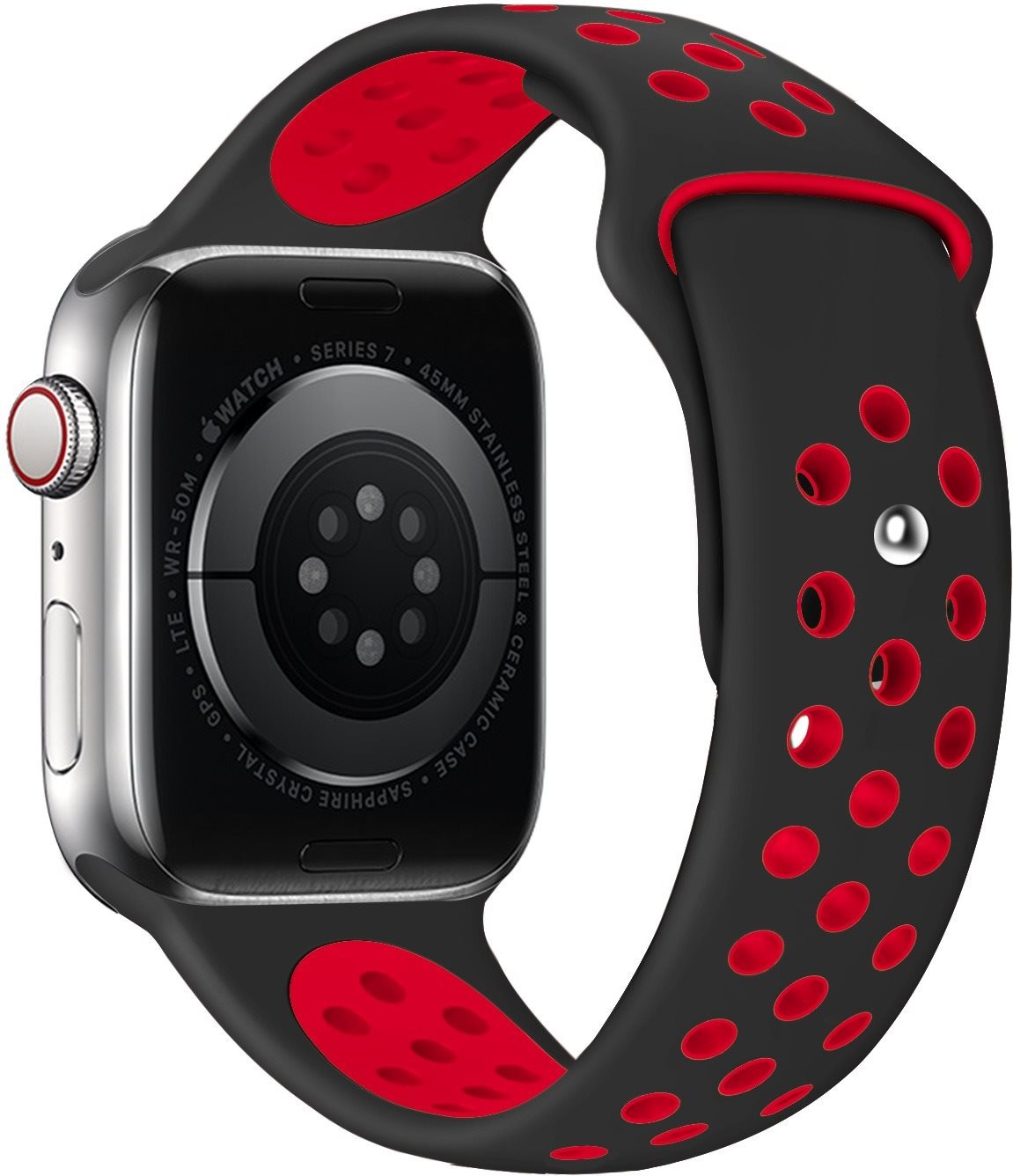 Eternico Sporty na Apple Watch 44mm / 45mm / 46mm / Ultra 49mm Cool Lava and Black