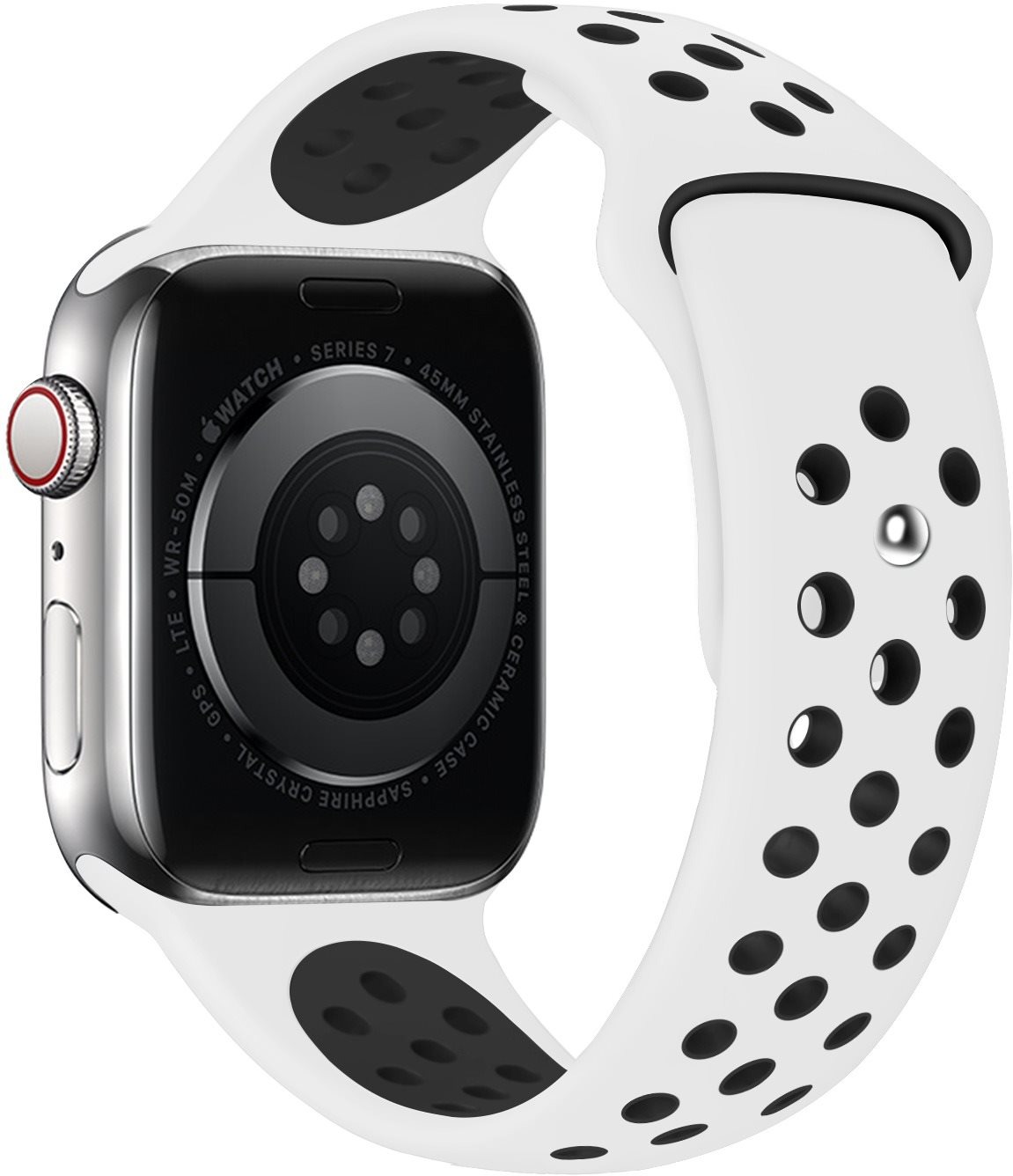Eternico Sporty na Apple Watch 44mm / 45mm / 46mm / Ultra 49mm Dark Gray and White