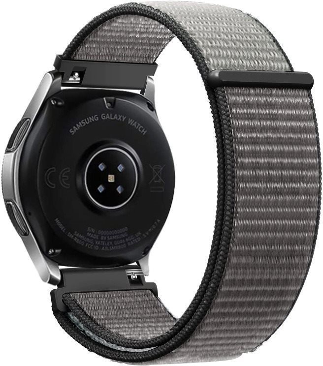 Eternico Airy Universal Quick Release 22 mm Elephant Gray and Black edge
